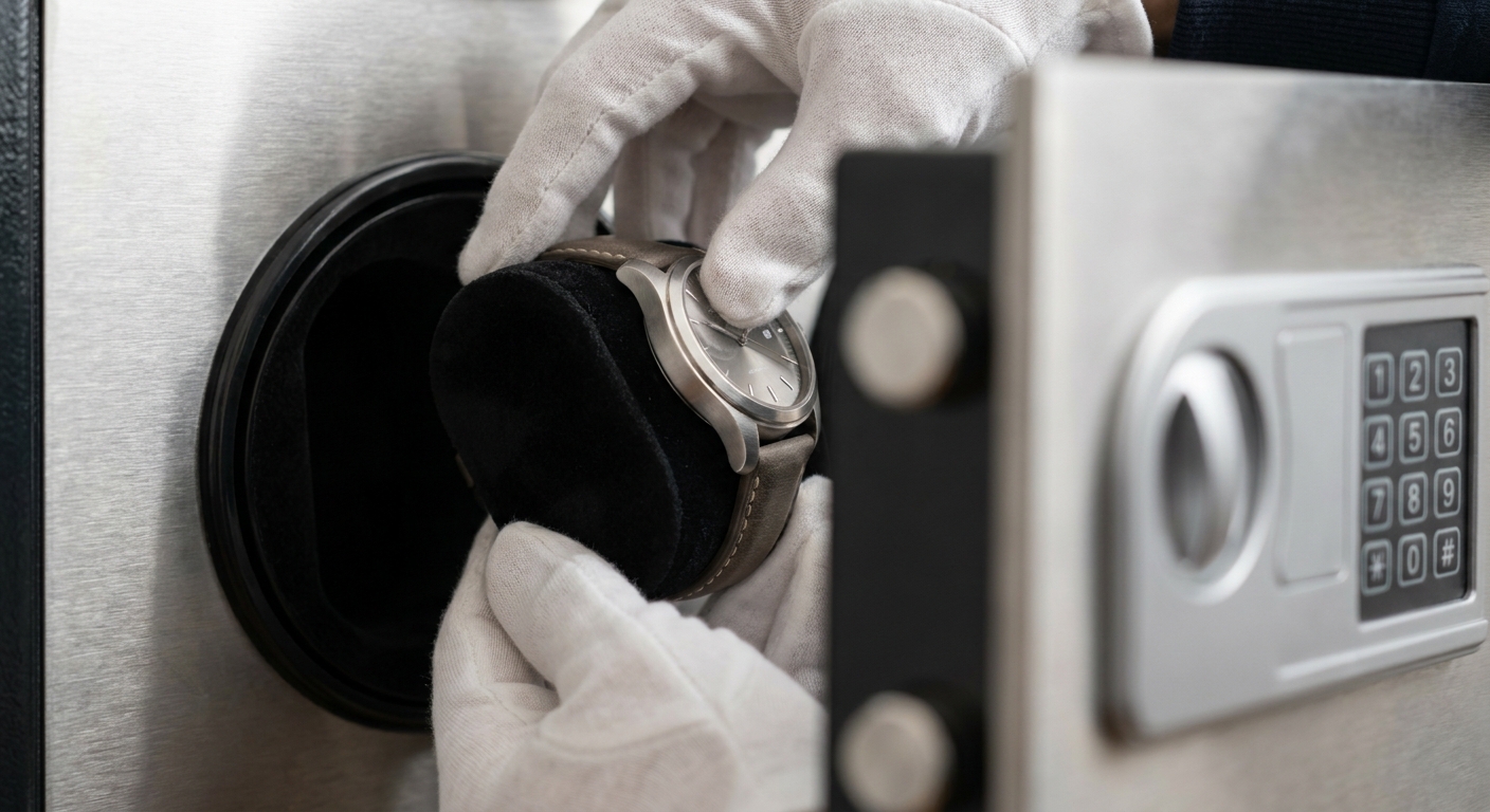 Luxury watch safe storage