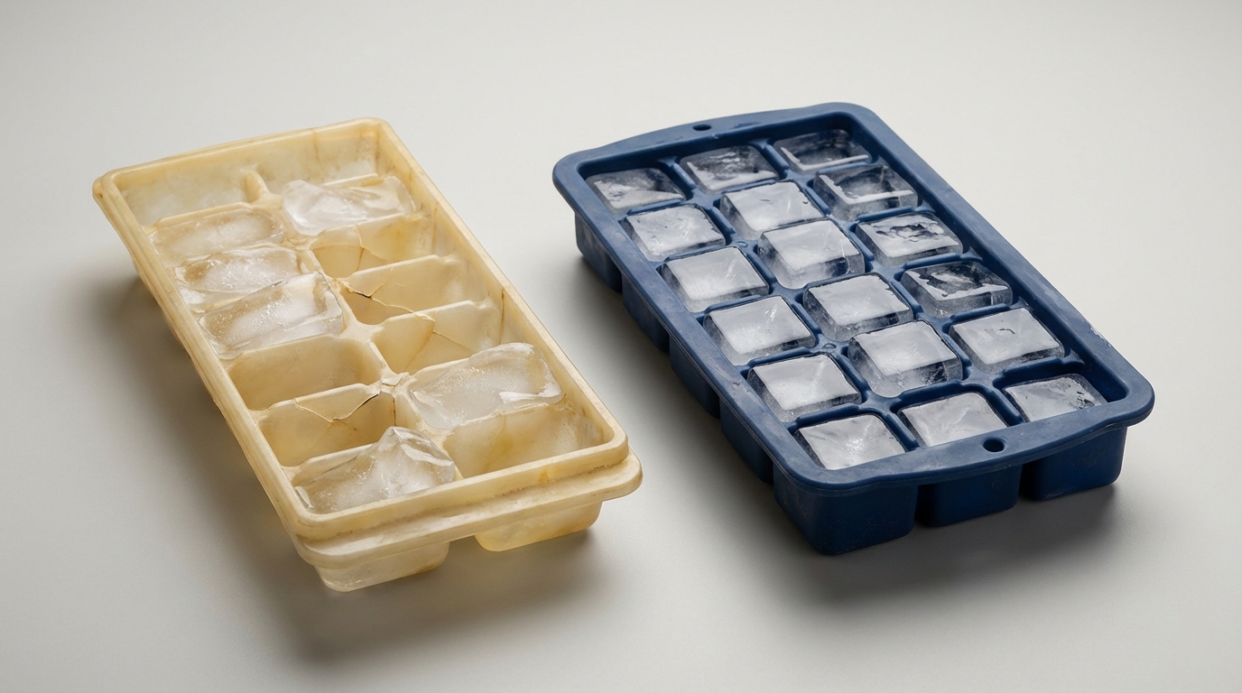 Plastic vs Silicone Ice Tray