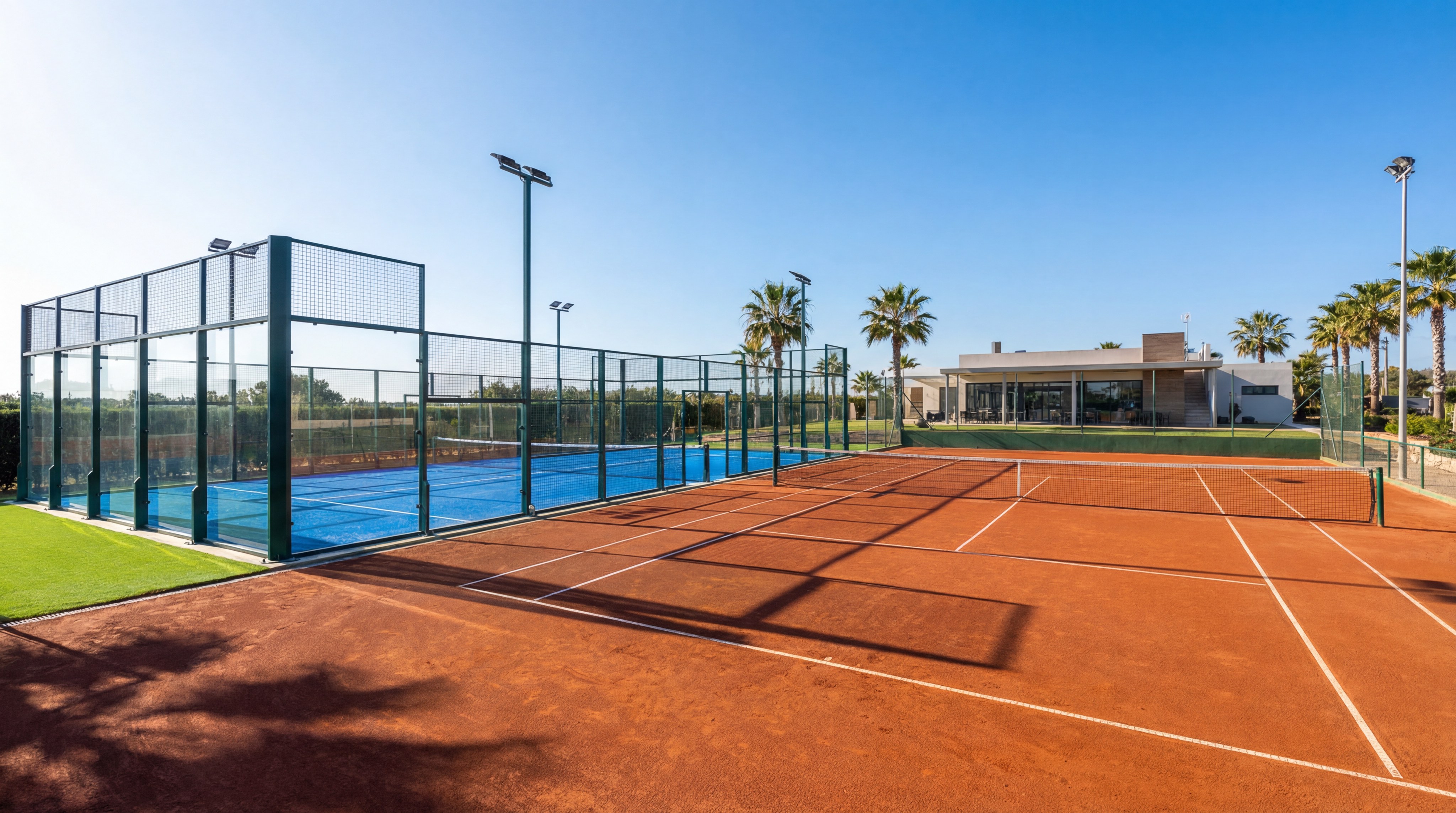 padel tennis court comparison