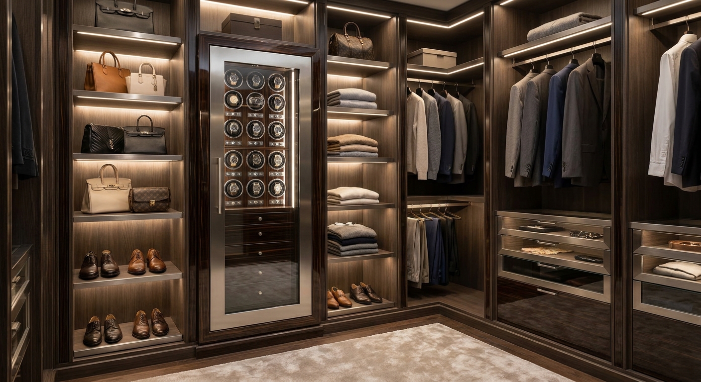 luxury watch safe closet