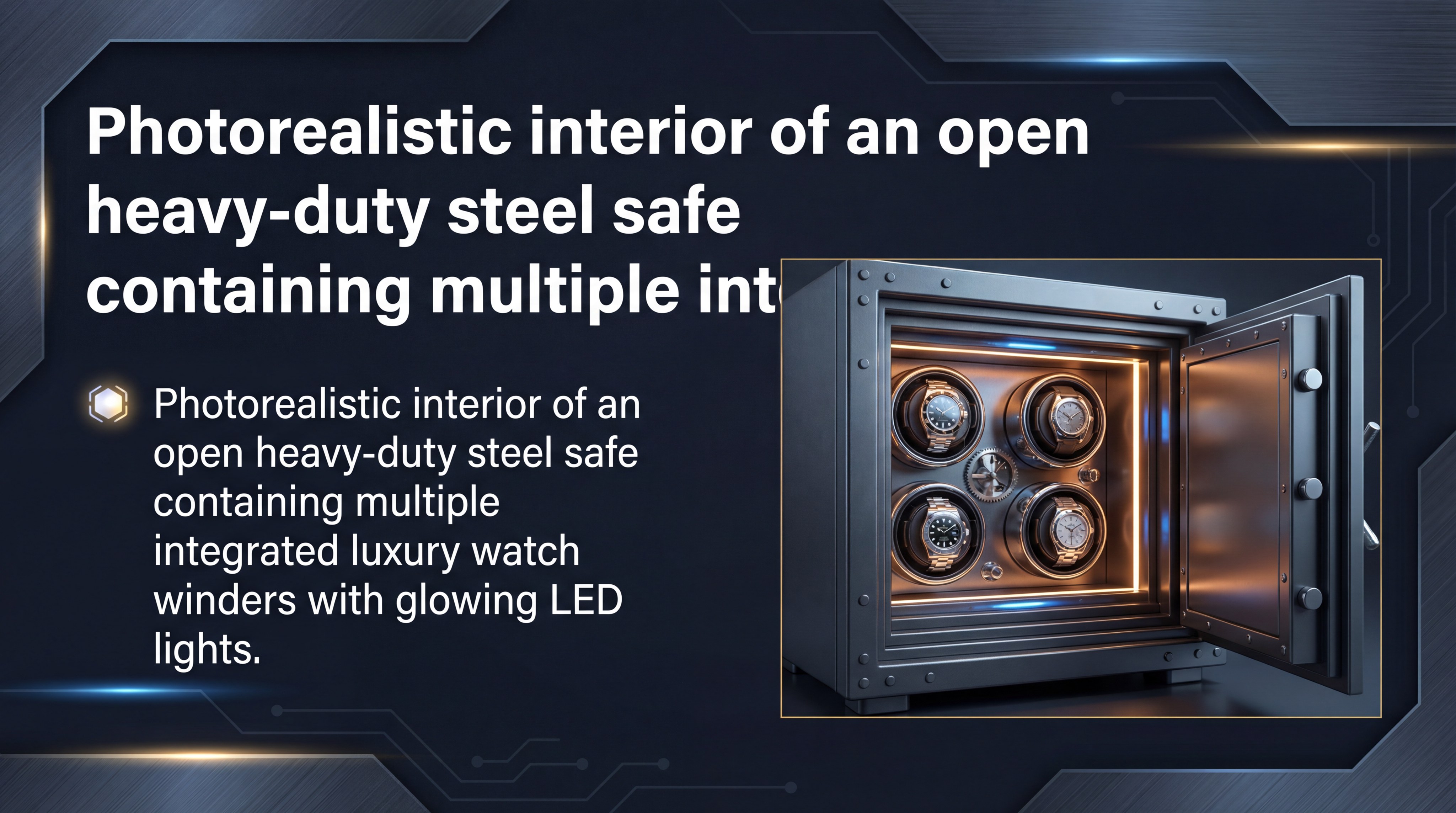 luxury watch safe interior