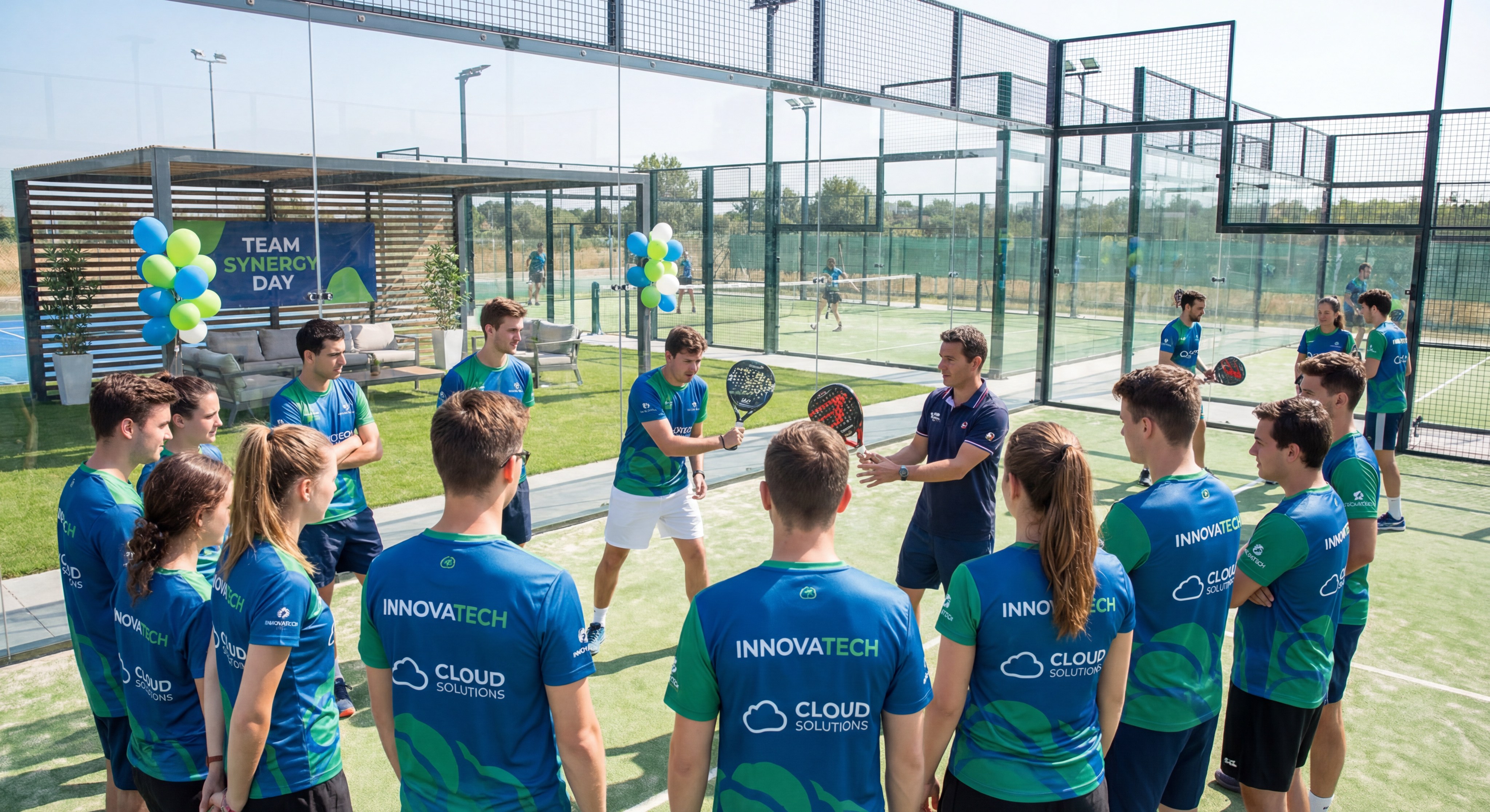 corporate padel team building