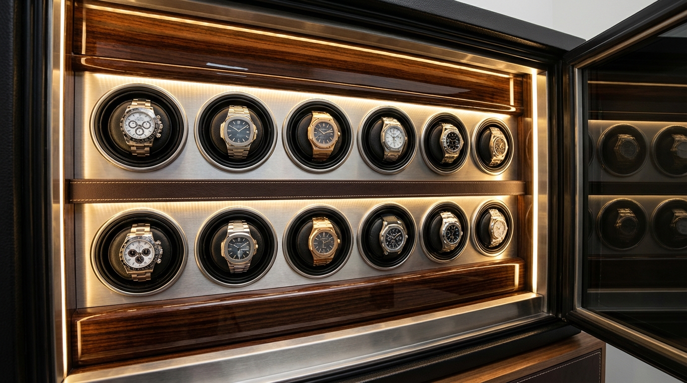 luxury watch safe interior