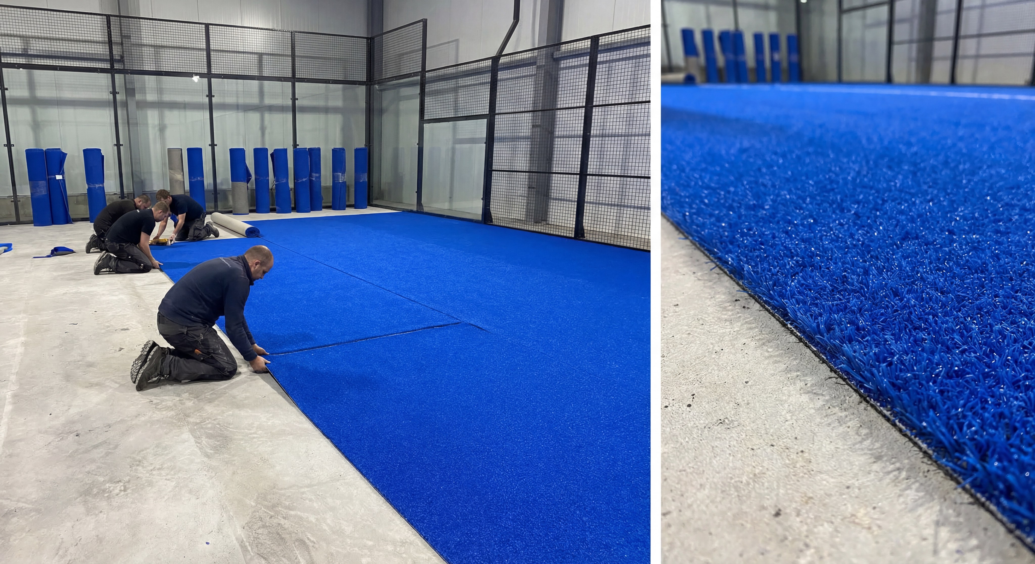 Blue Monofilament Synthetic Turf