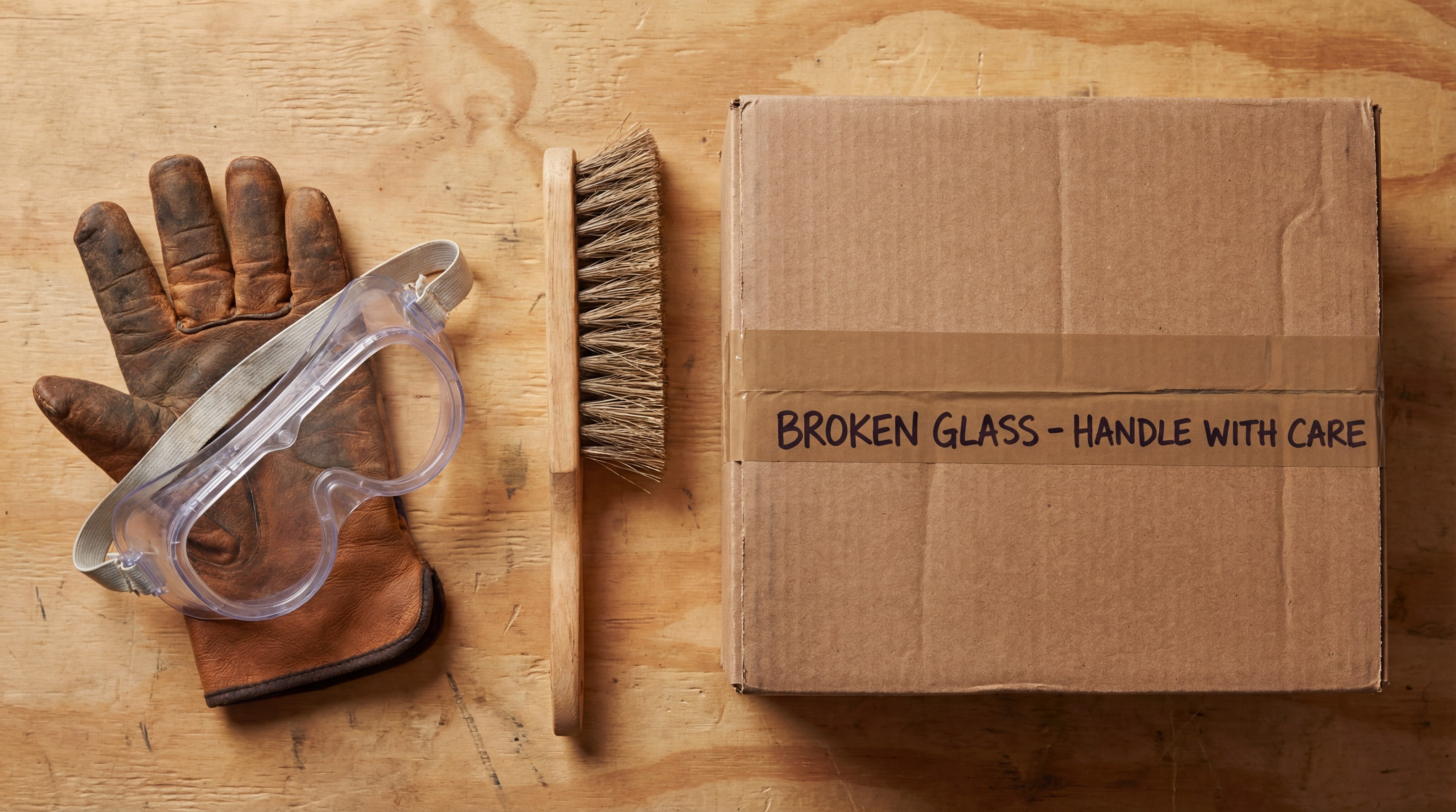 Broken glass safety equipment