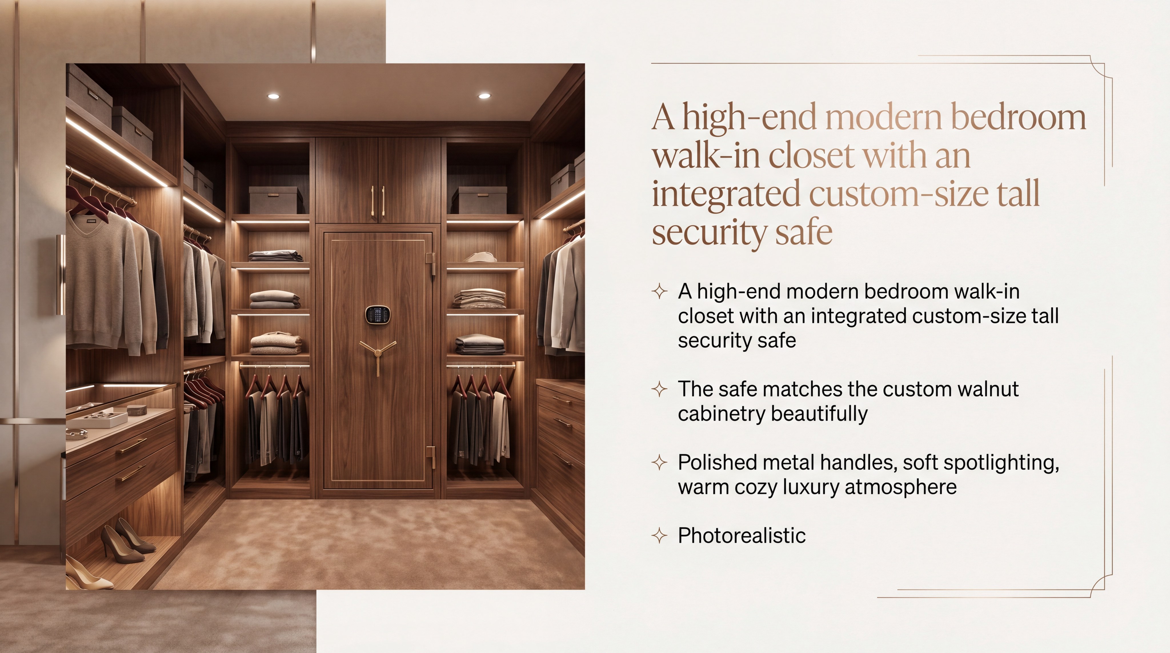 Bedroom Walk-in Closet Safe