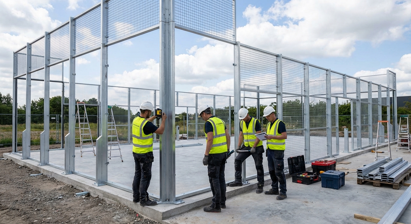 padel frame assembly workers
