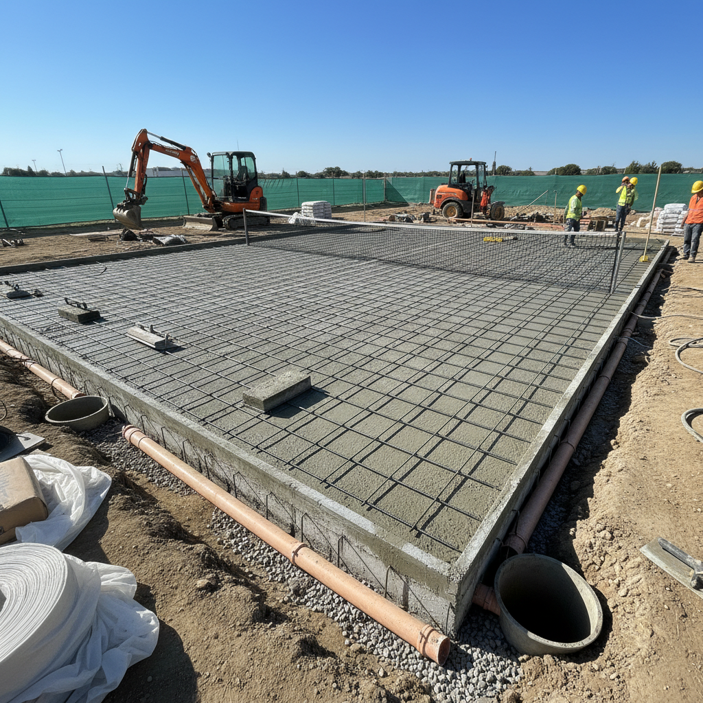 padel court foundation preparation