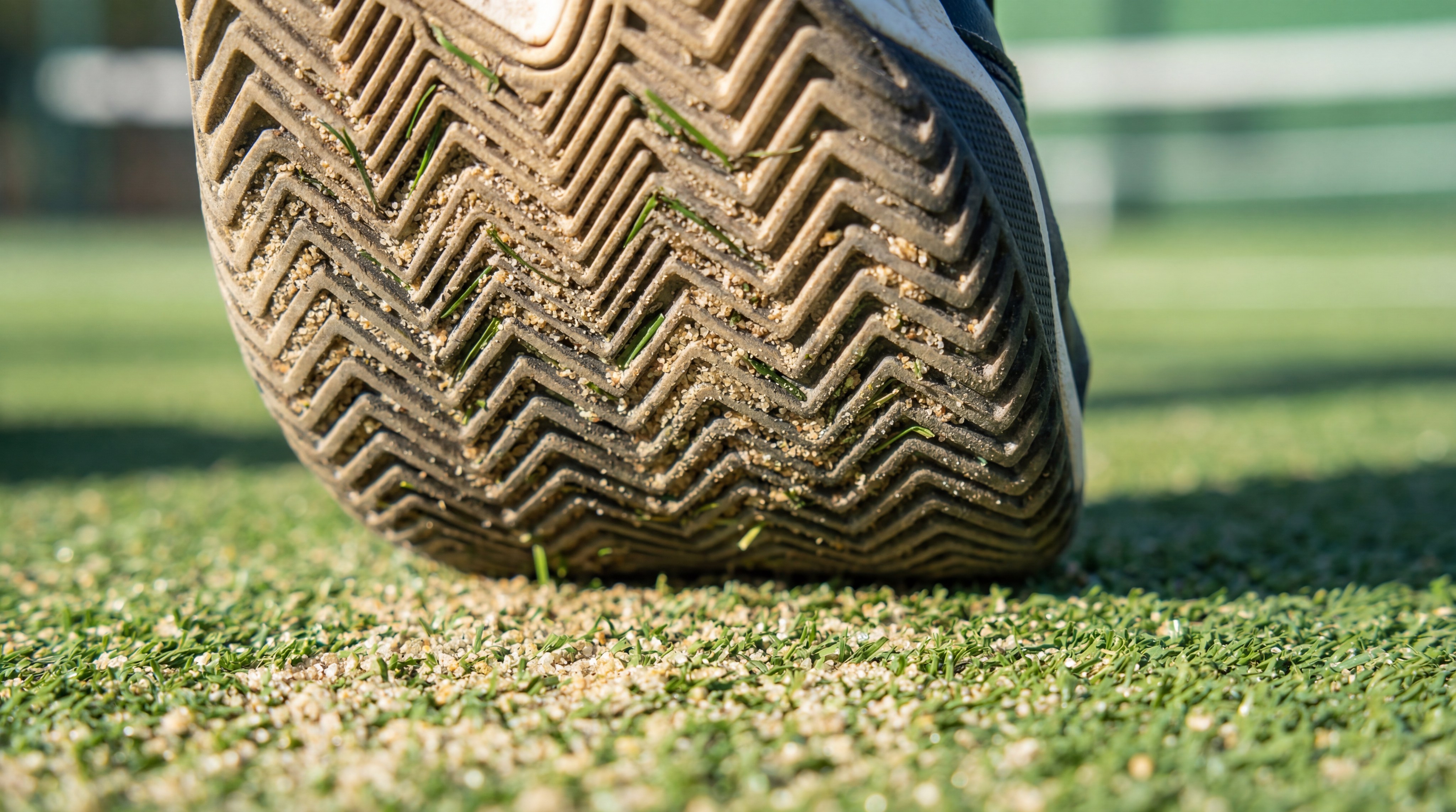 padel shoe outsole macro shot