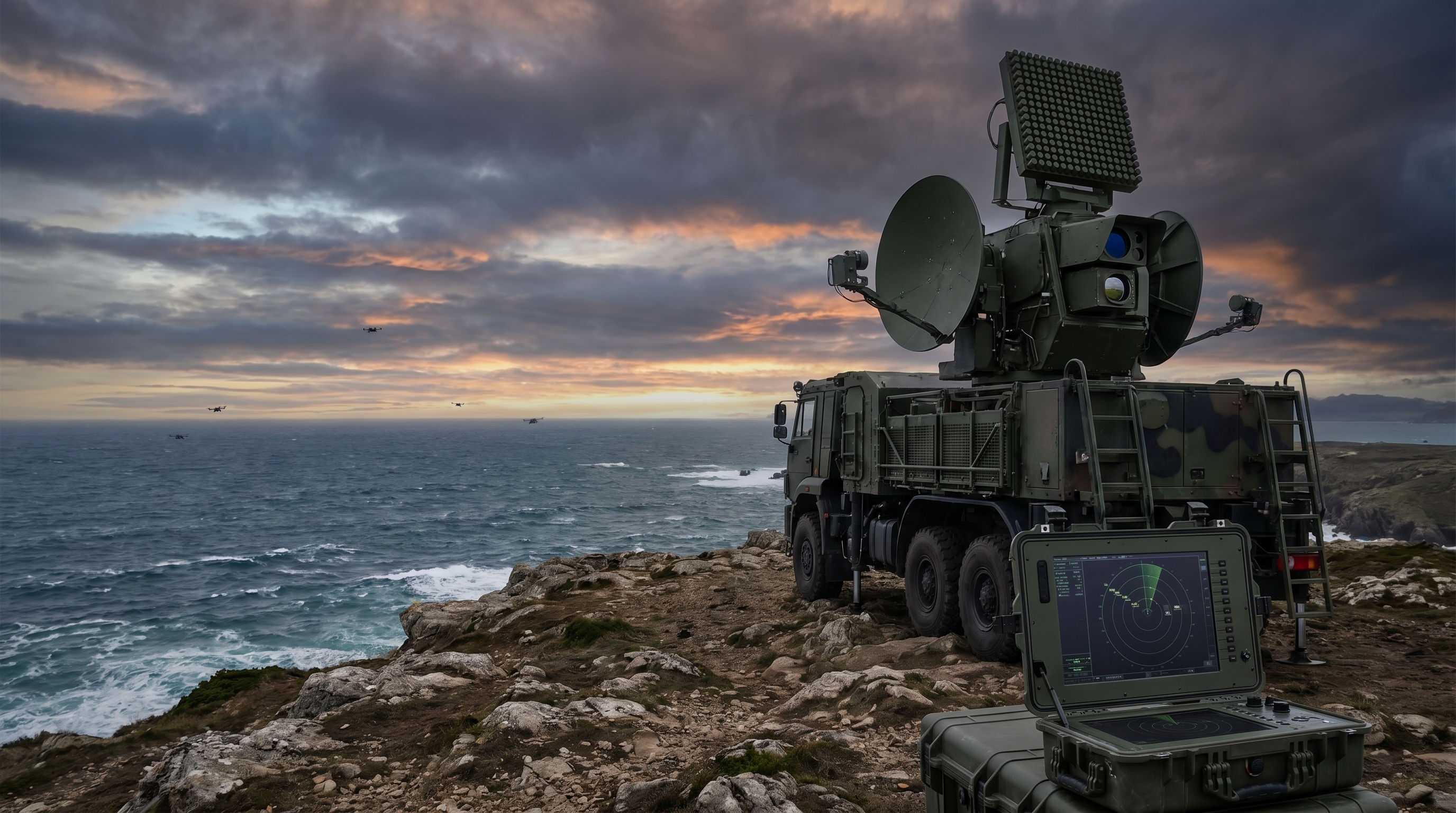 coastal anti drone radar system