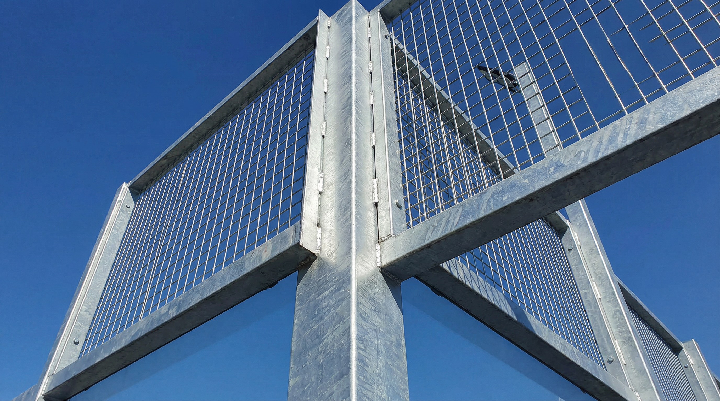 galvanized steel padel court structure