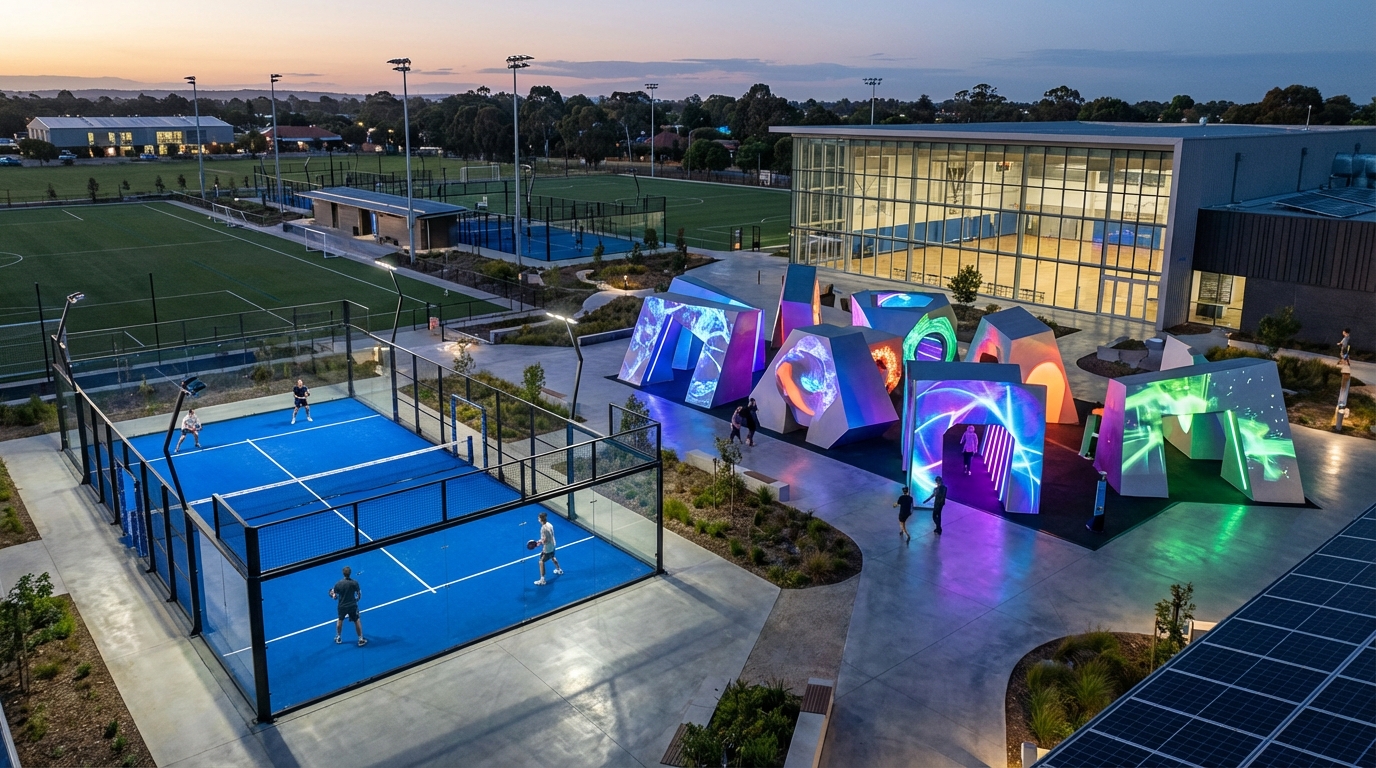 modern sports art complex