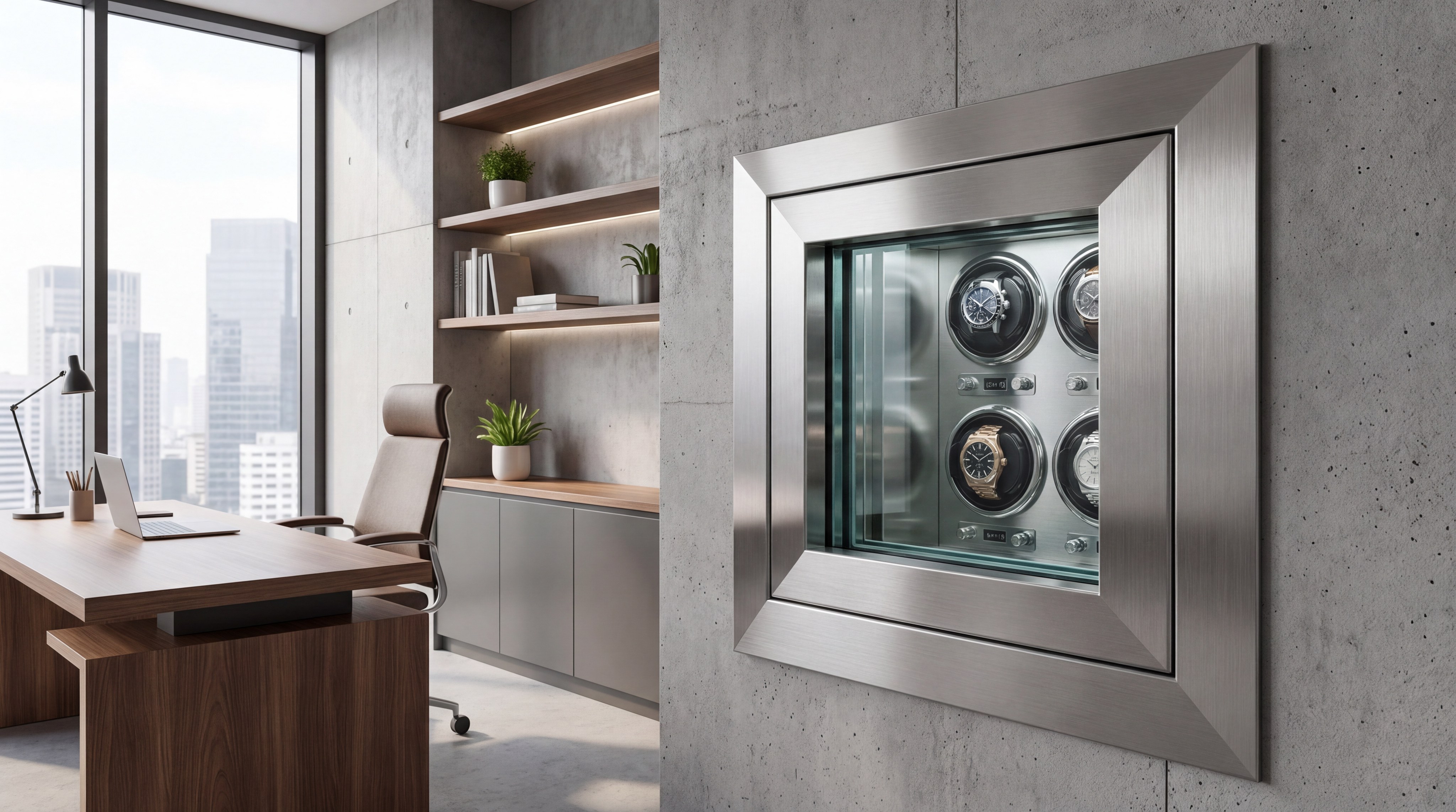 ballistic glass watch winder safe