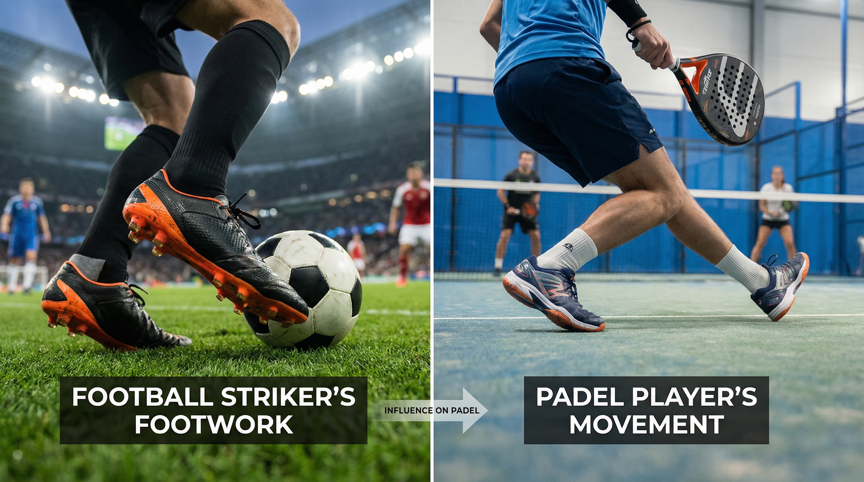 football padel movement comparison