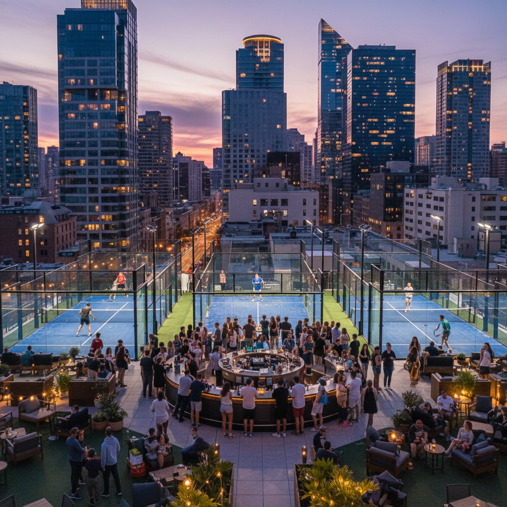 urban rooftop padel club