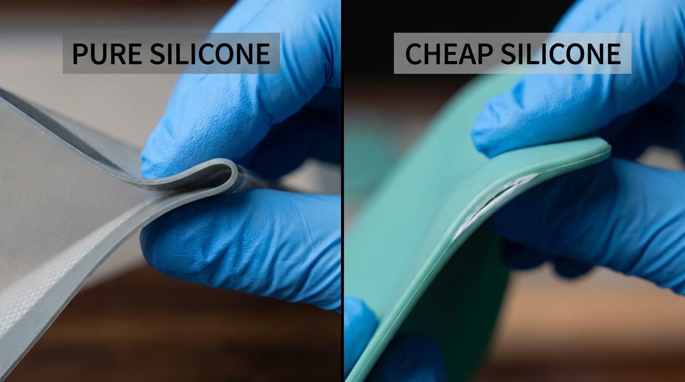 Pinch Test Silicone Quality Comparison