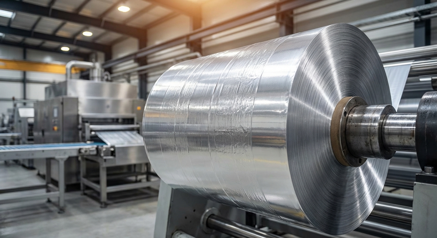 Close-up of a premium packaging film showing its multi-layered texture