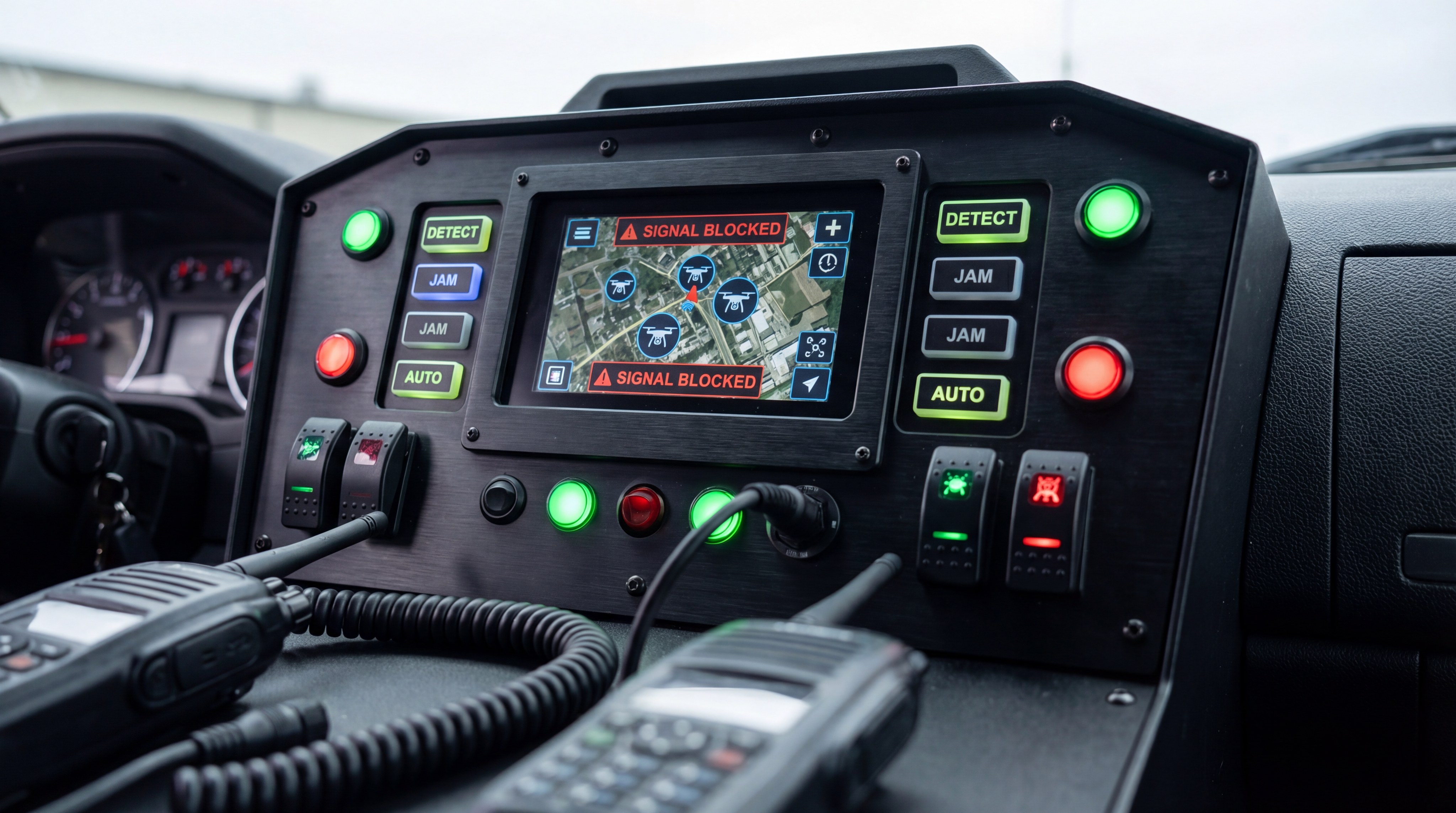 vehicle drone detection interface