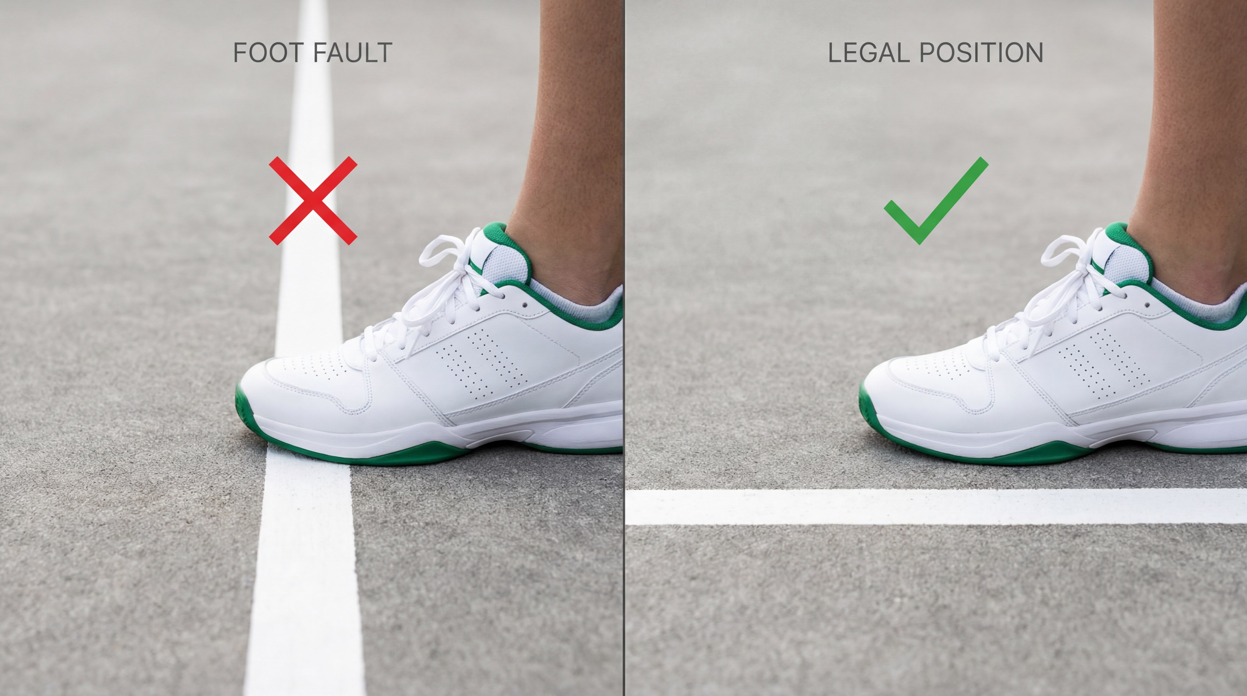 Tennis Foot Fault Comparison