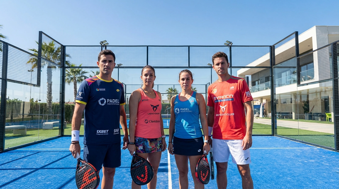 padel players match ready