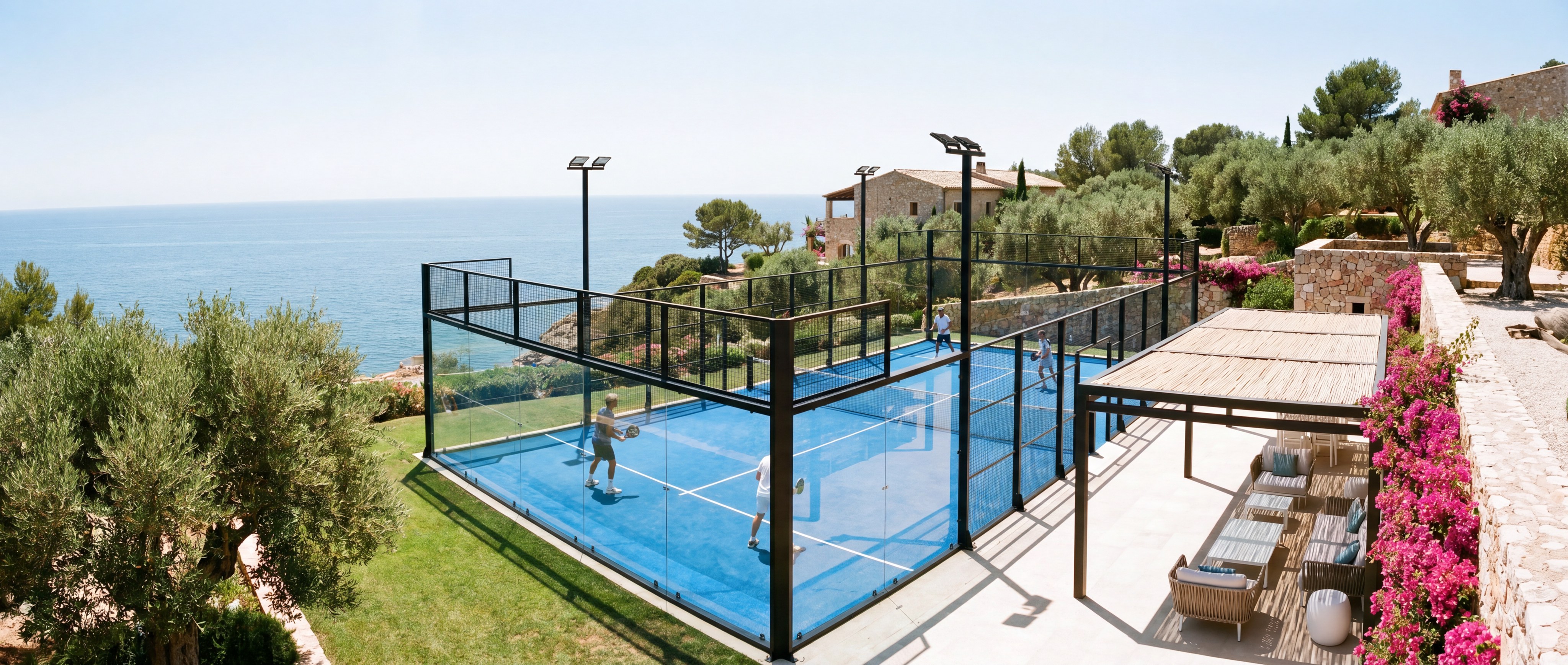 premium padel court outdoor