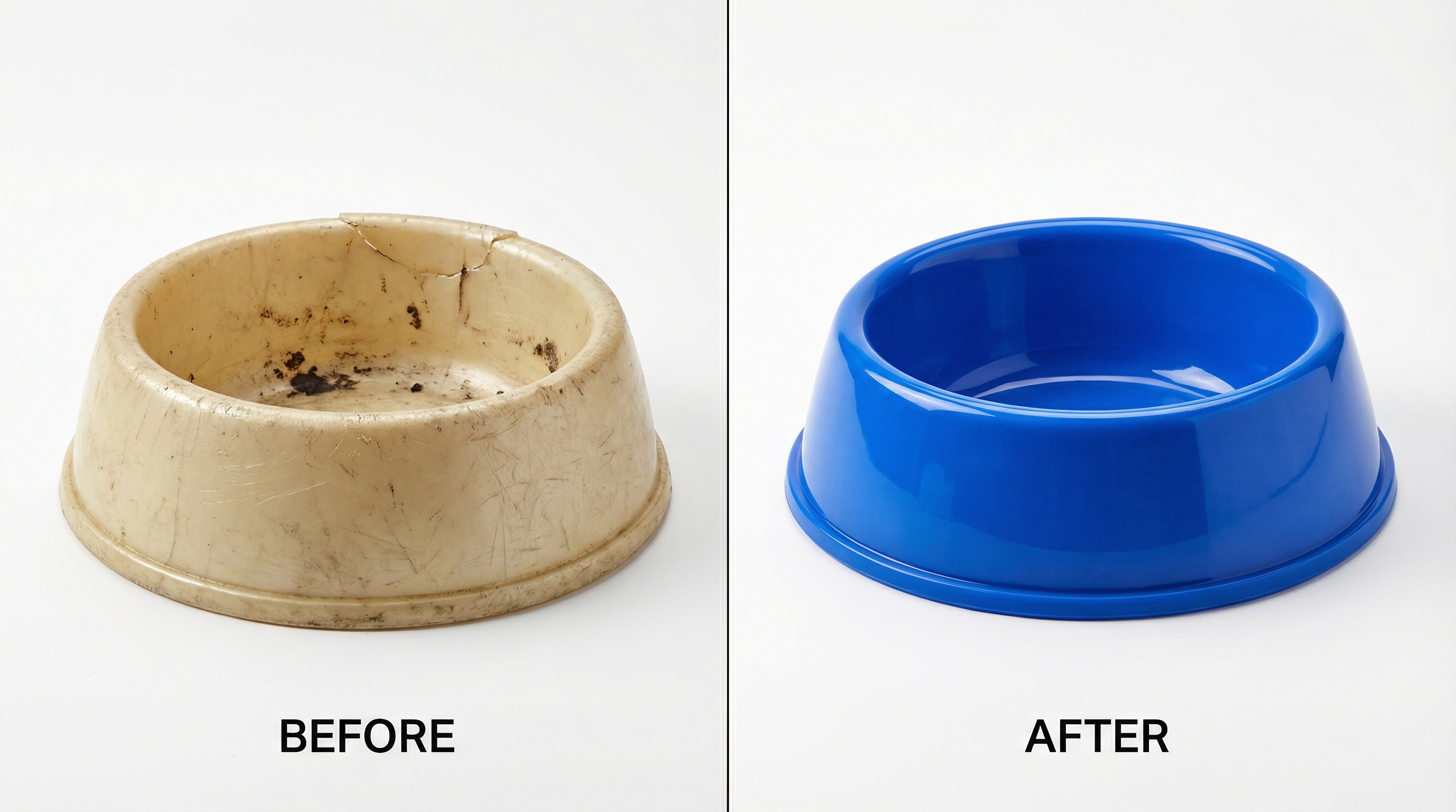Dog bowl comparison plastic vs silicone