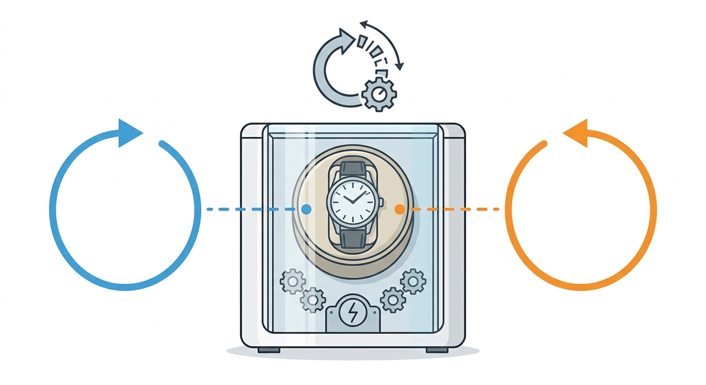 watch winder mechanics infographic