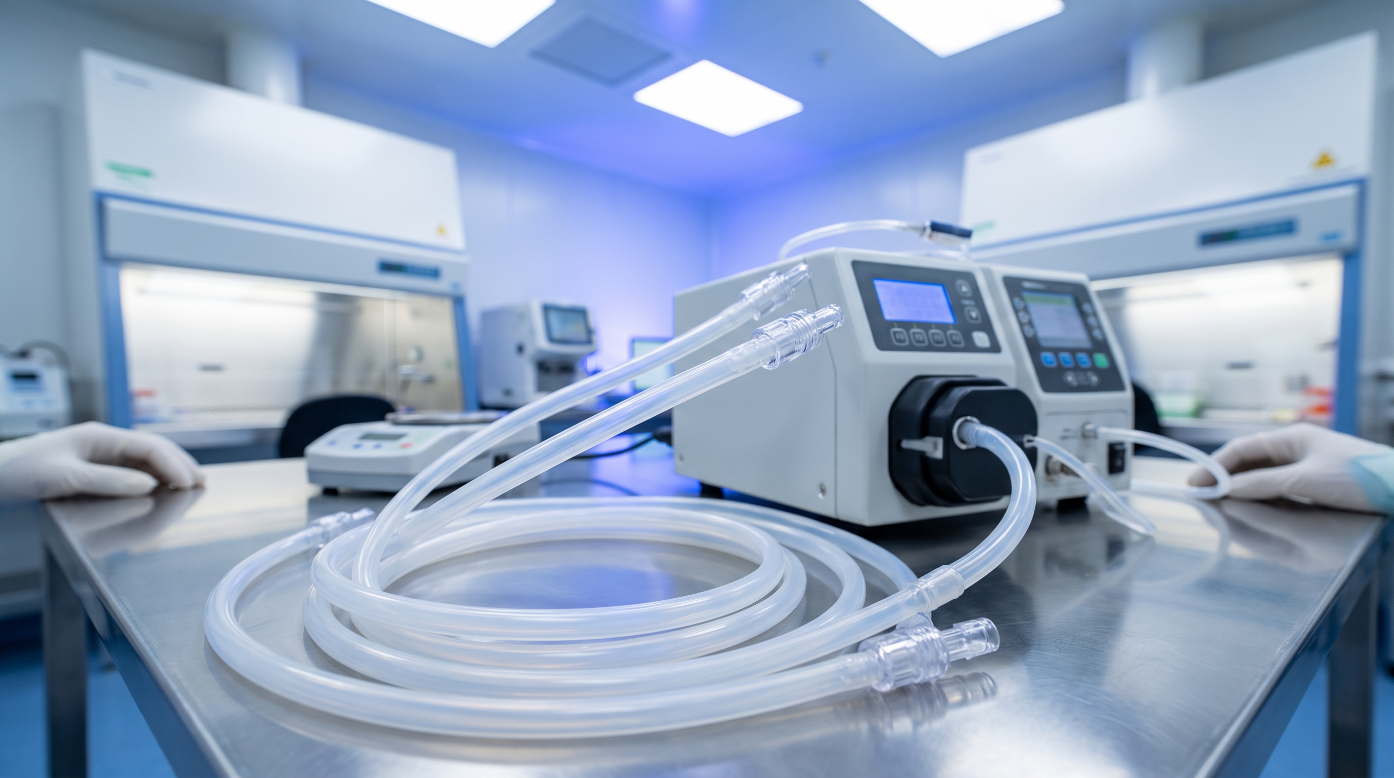 Medical-Grade Liquid Silicone Rubber Tubing in Sterile Cleanroom Environment