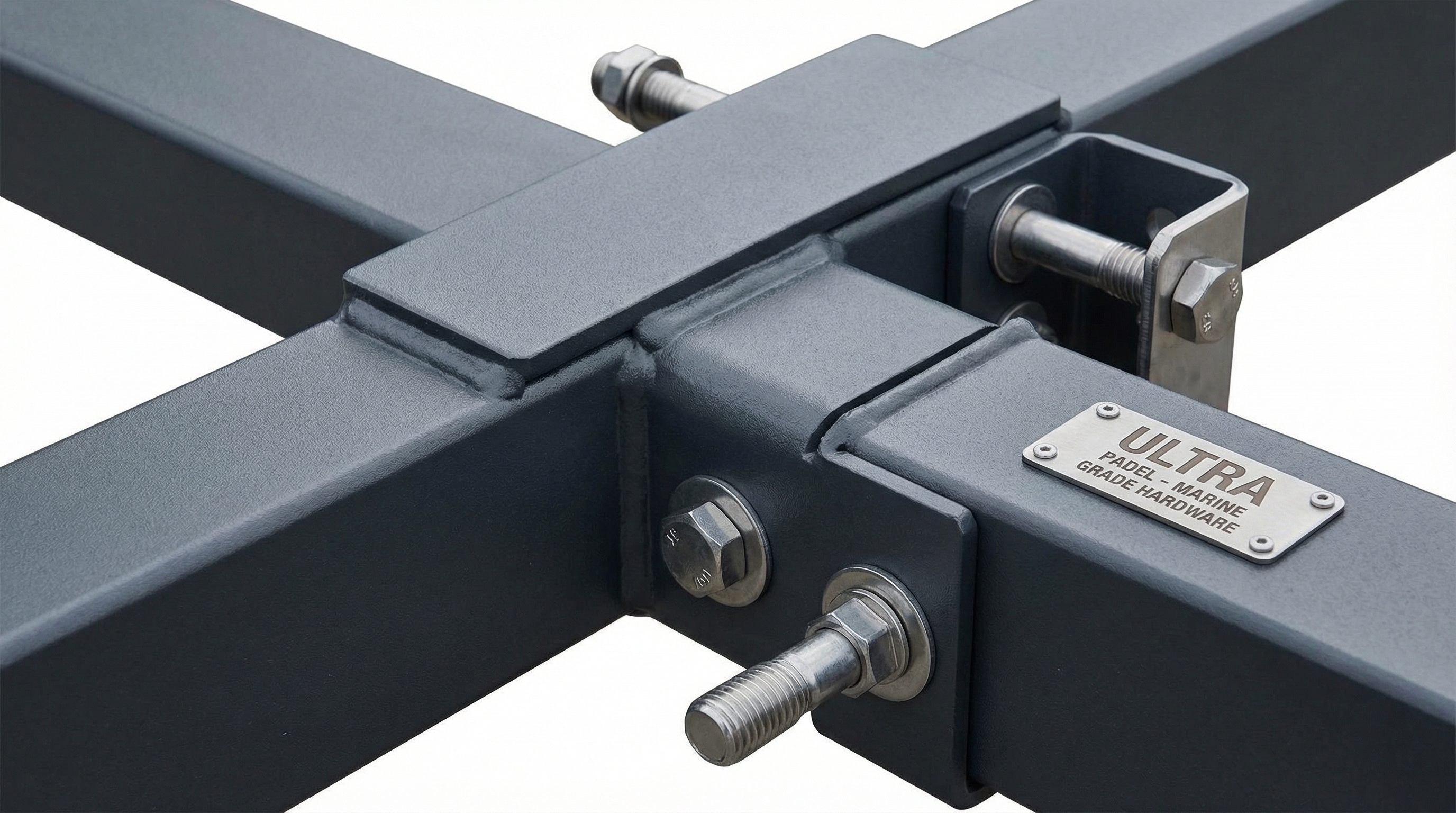 galvanized steel padel court hardware