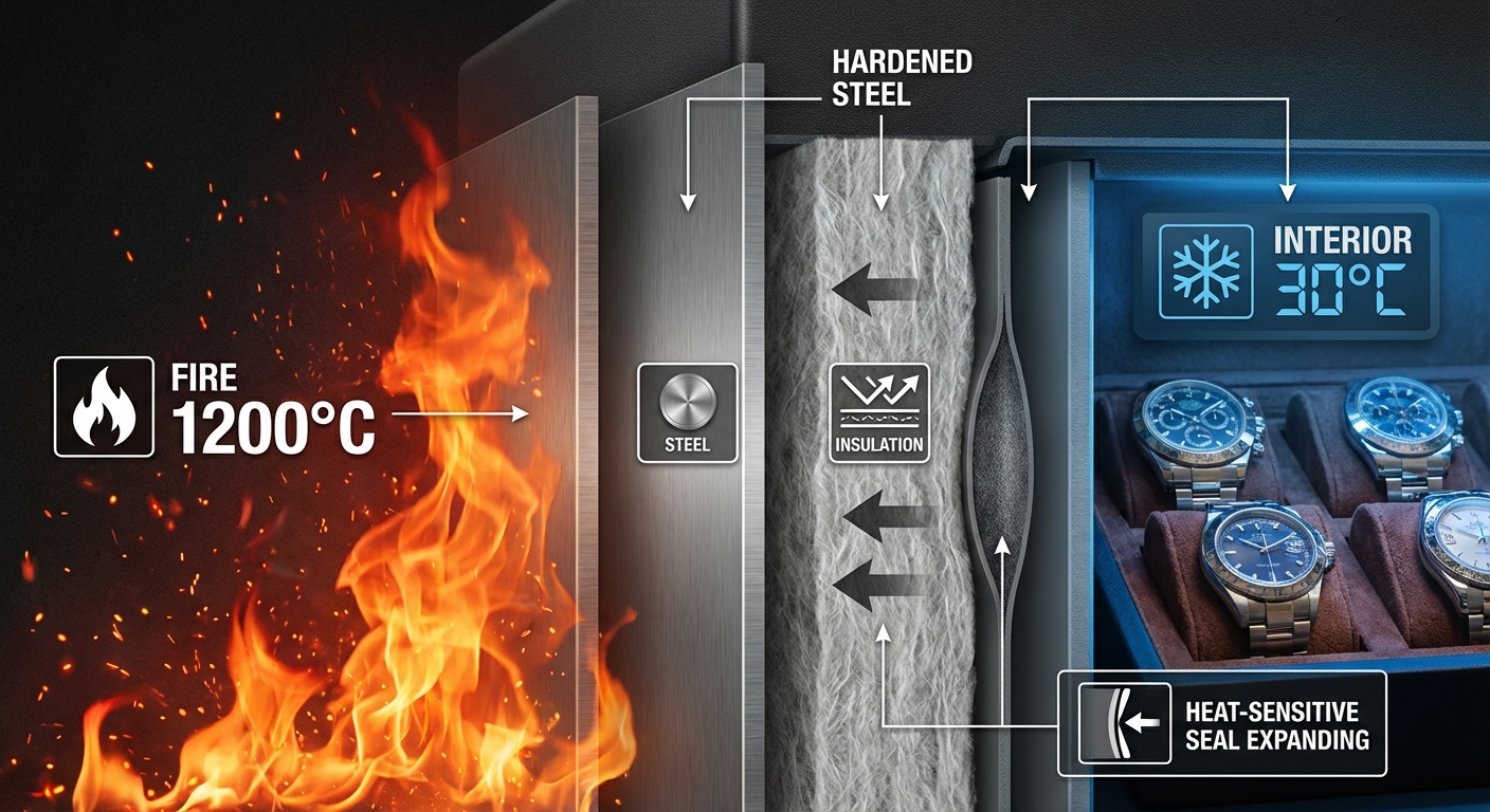 Watch Safe Cross-Section Thermal Protection Infographic