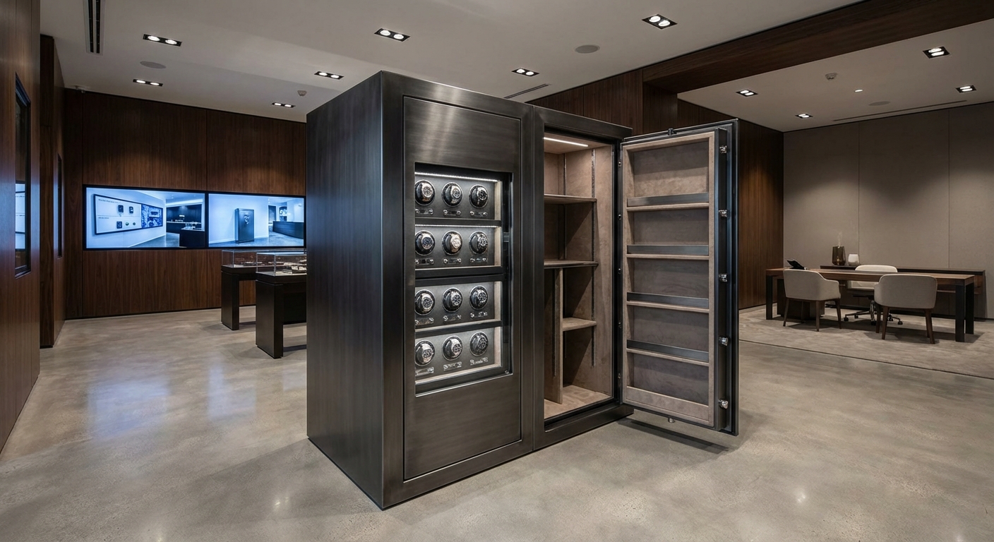 luxury gun safe showroom