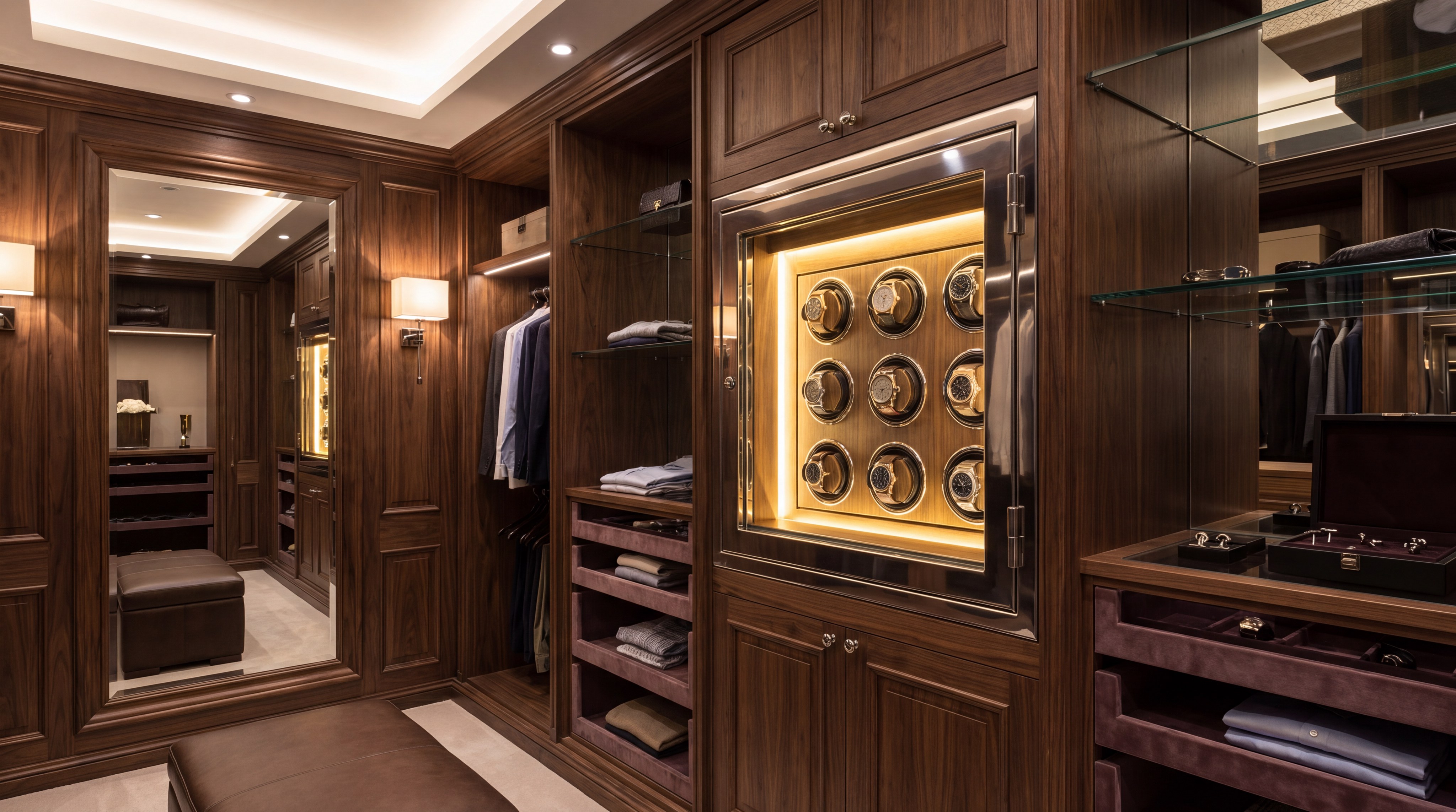 Bespoke Dressing Room Watch Storage