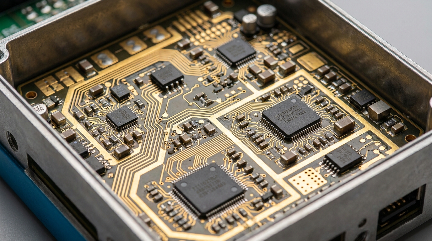 pcb macro photography power amplifier