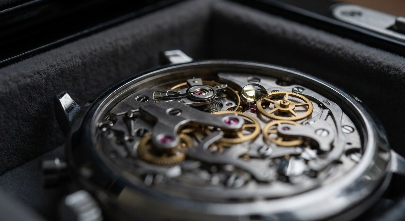 synthetic oil watch jewels macro