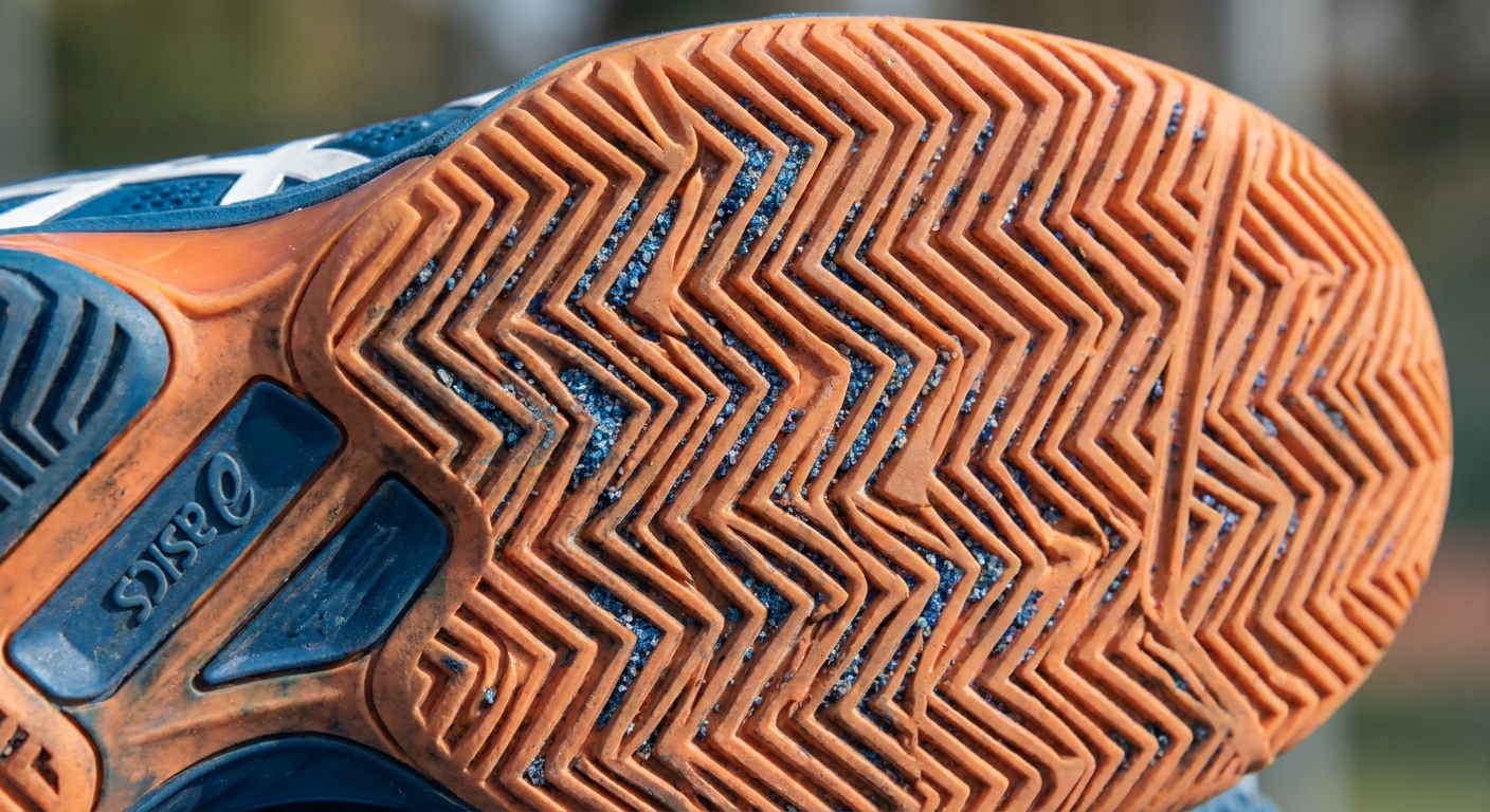 ASICS padel shoe outsole macro