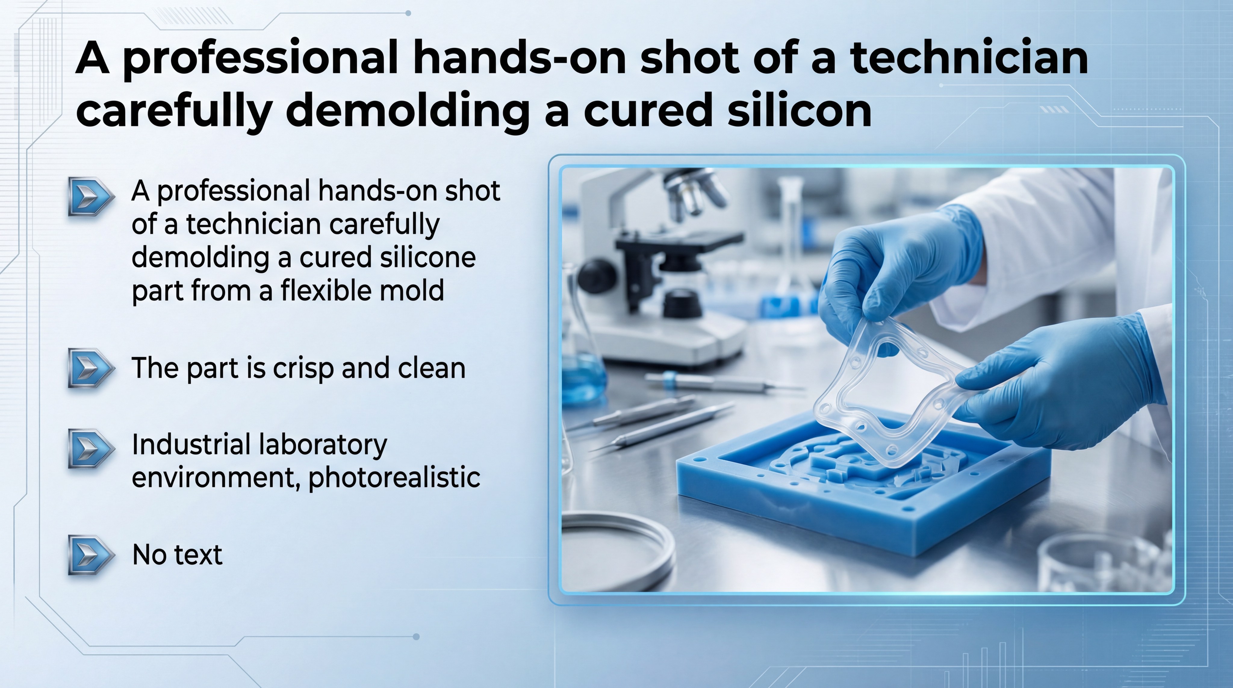 silicone part demolding process