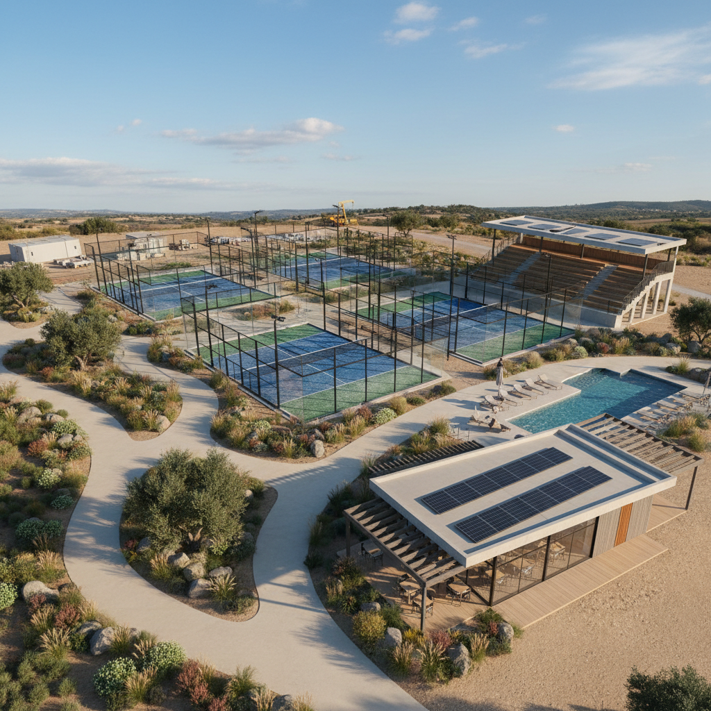 Padel Facility Architectural Rendering