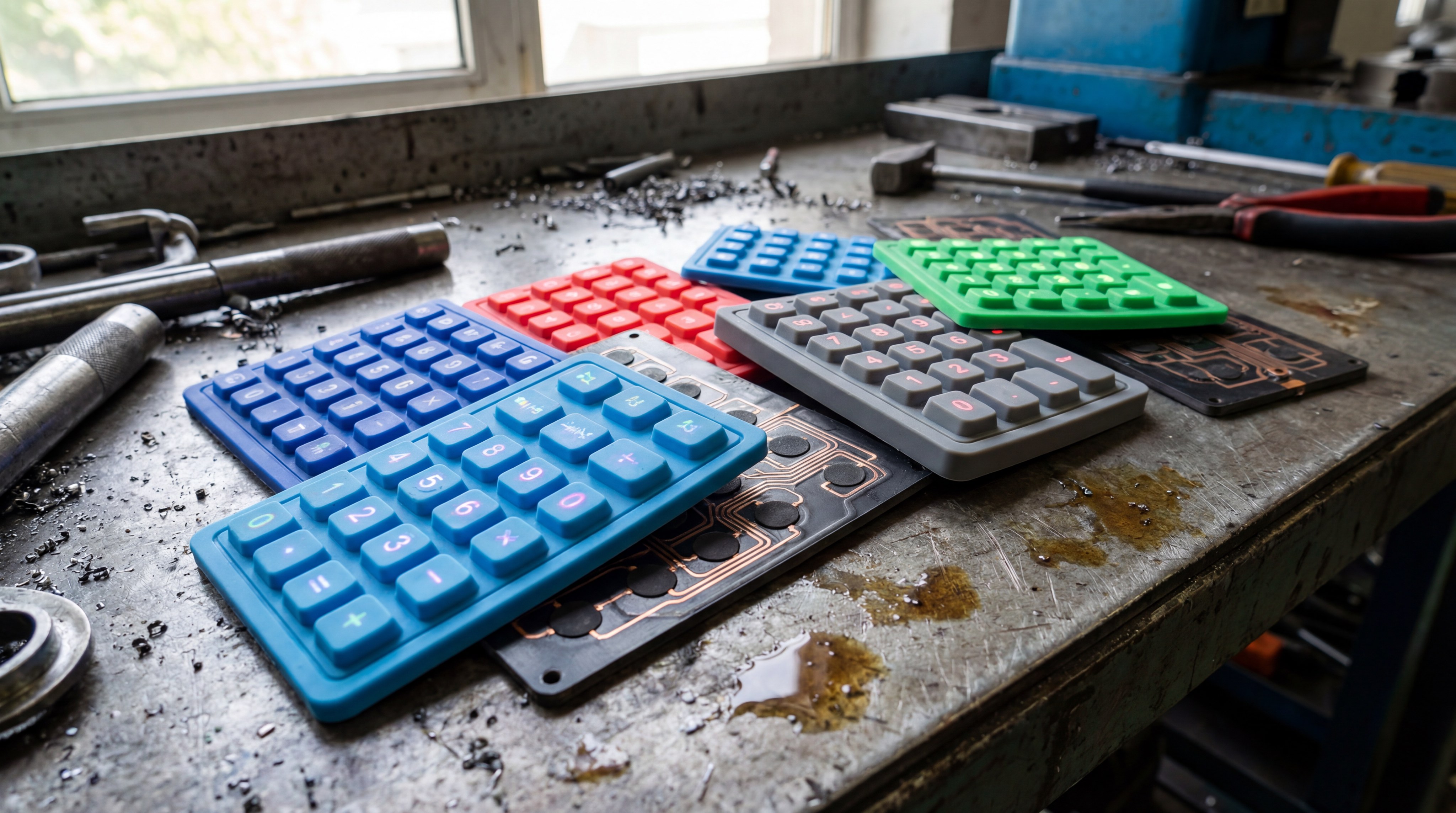macro silicone keypads workbench