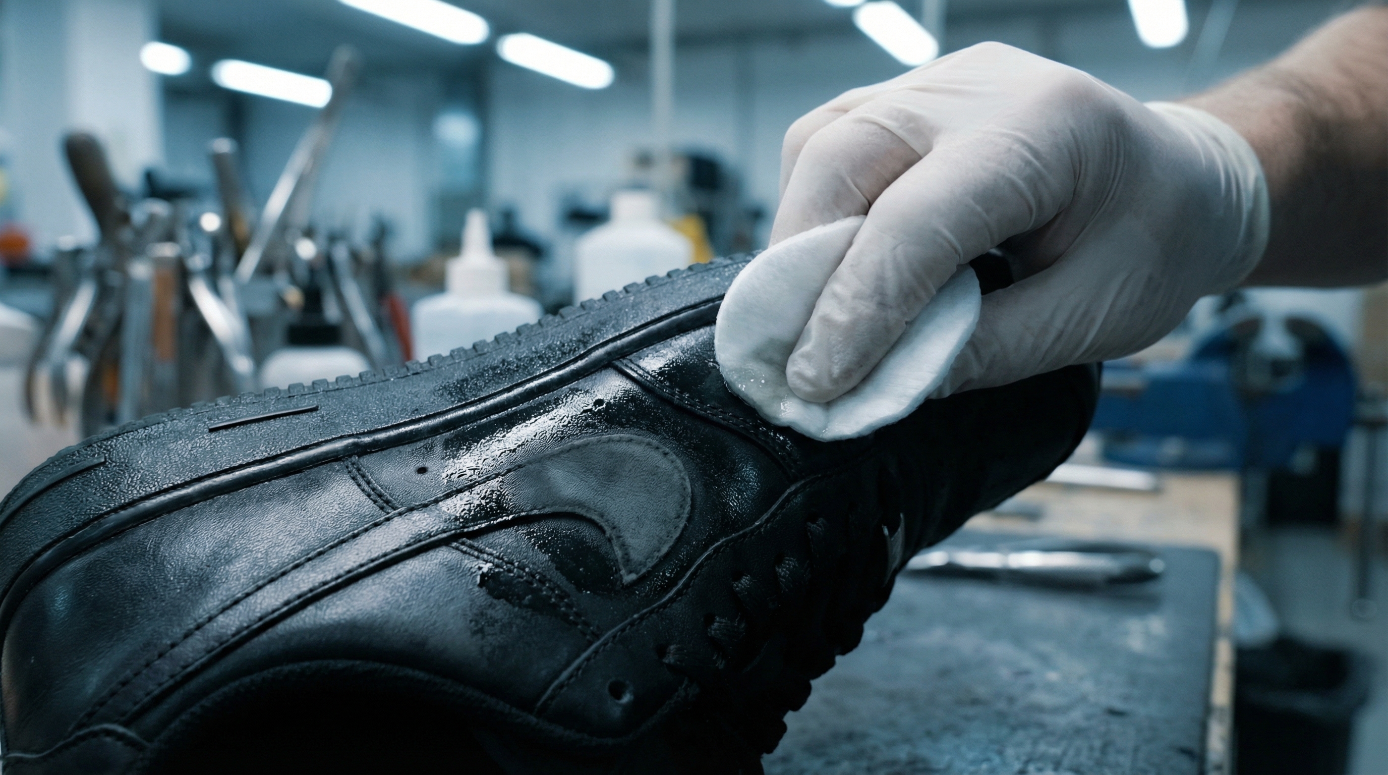 Leather Deglazing and Preparation Process