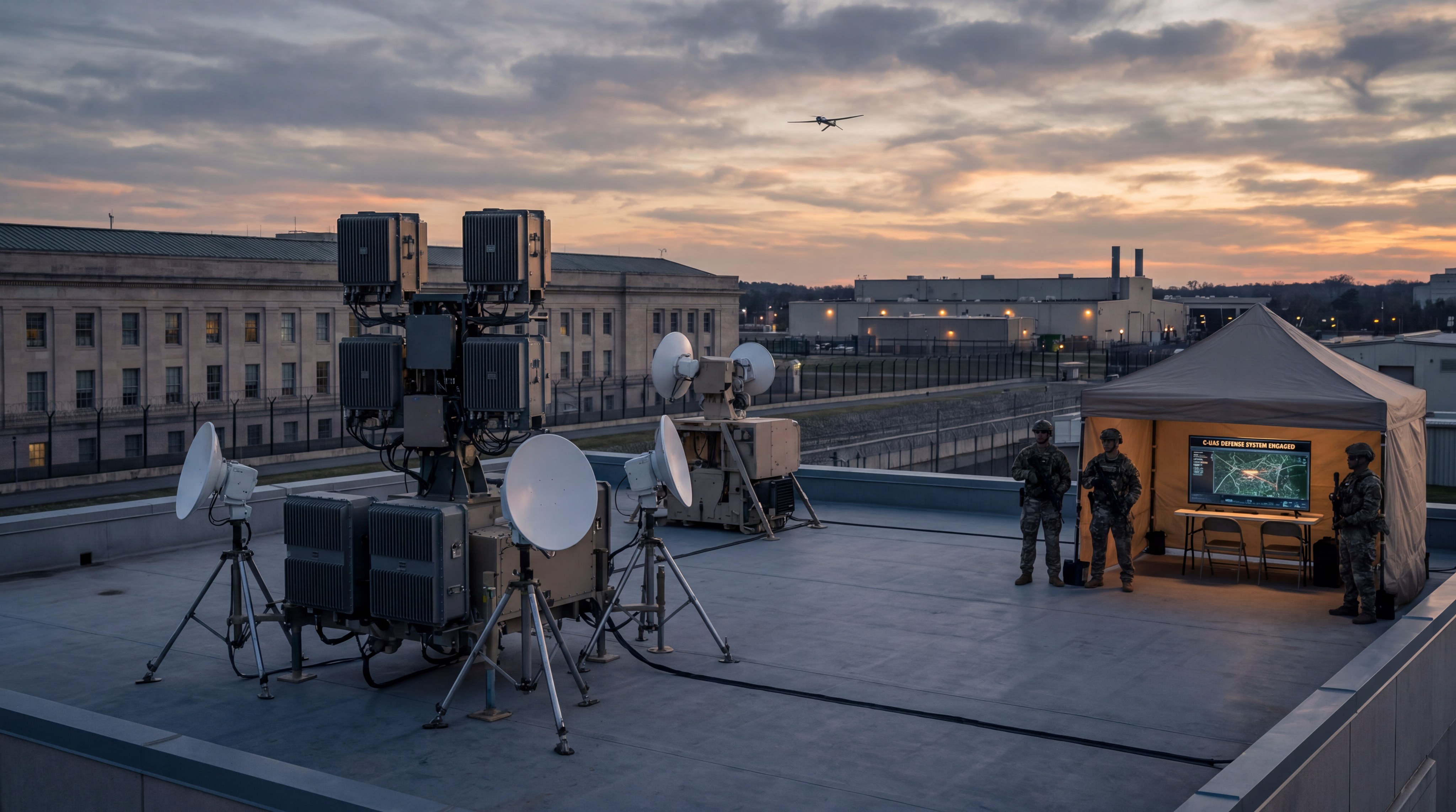 counter uas defense system roof