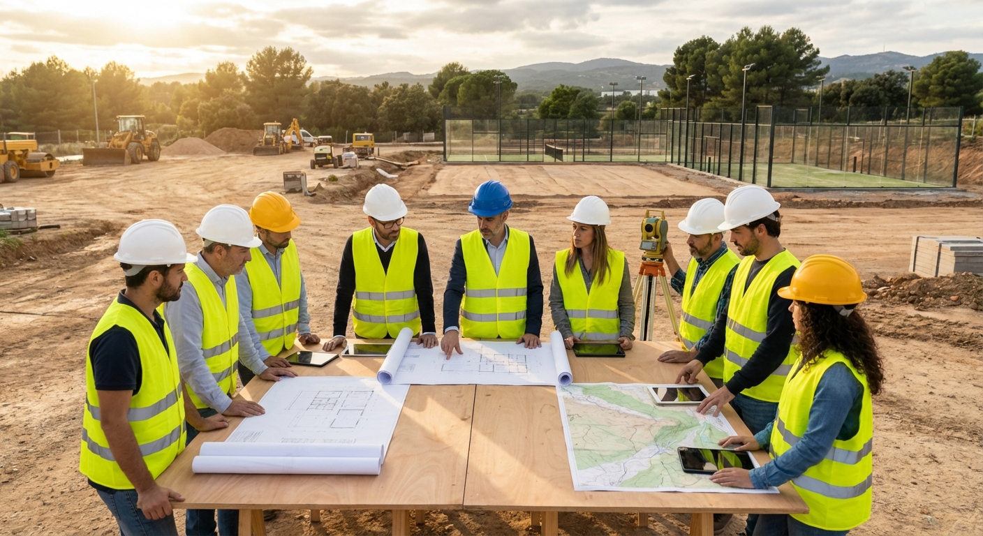 Architects and Engineers Reviewing Blueprints