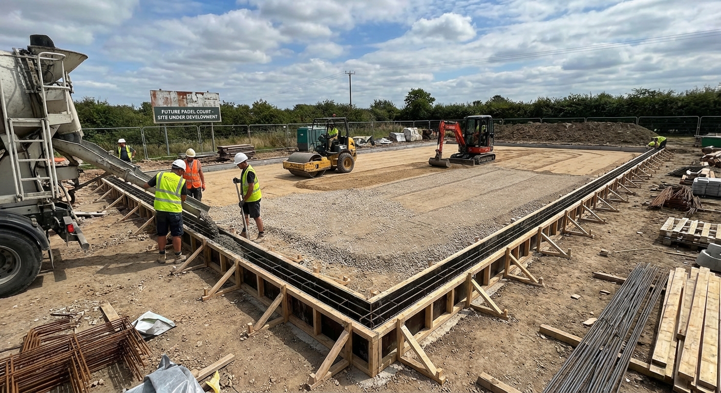 padel court construction installation