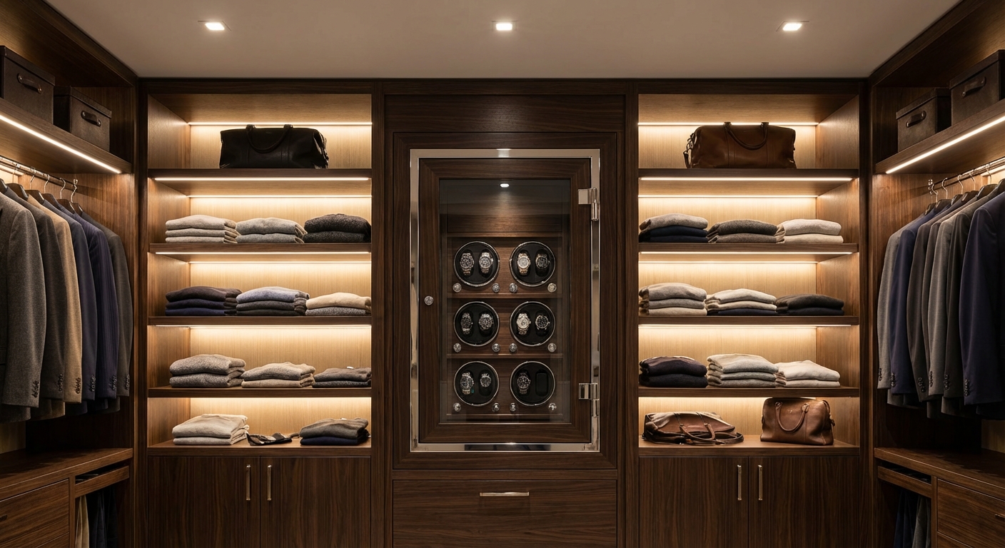 luxury watch safe closet