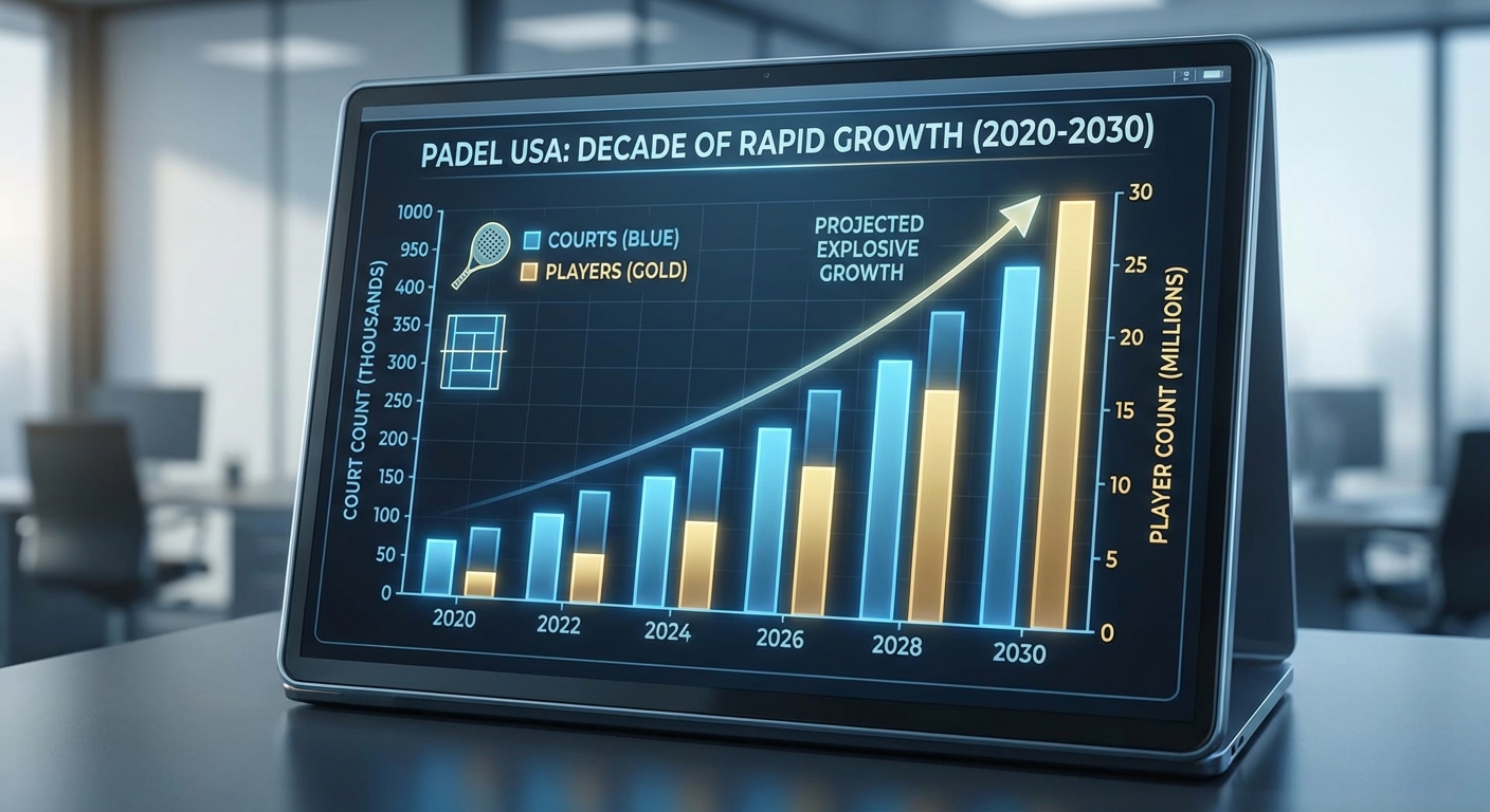 padel usa growth infographic