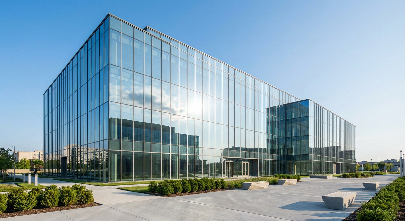 modern glass building architecture