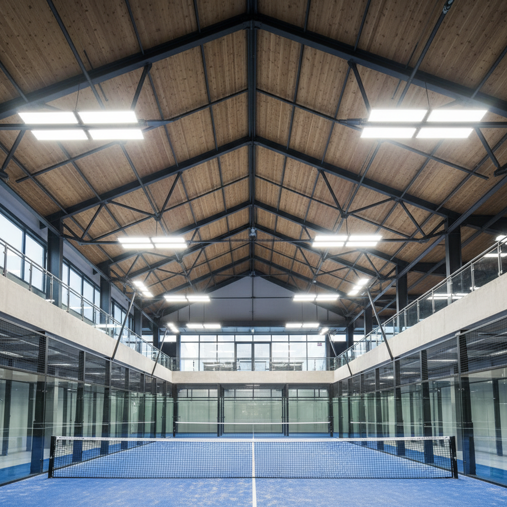 Padel Club Interior View Ceiling Lighting