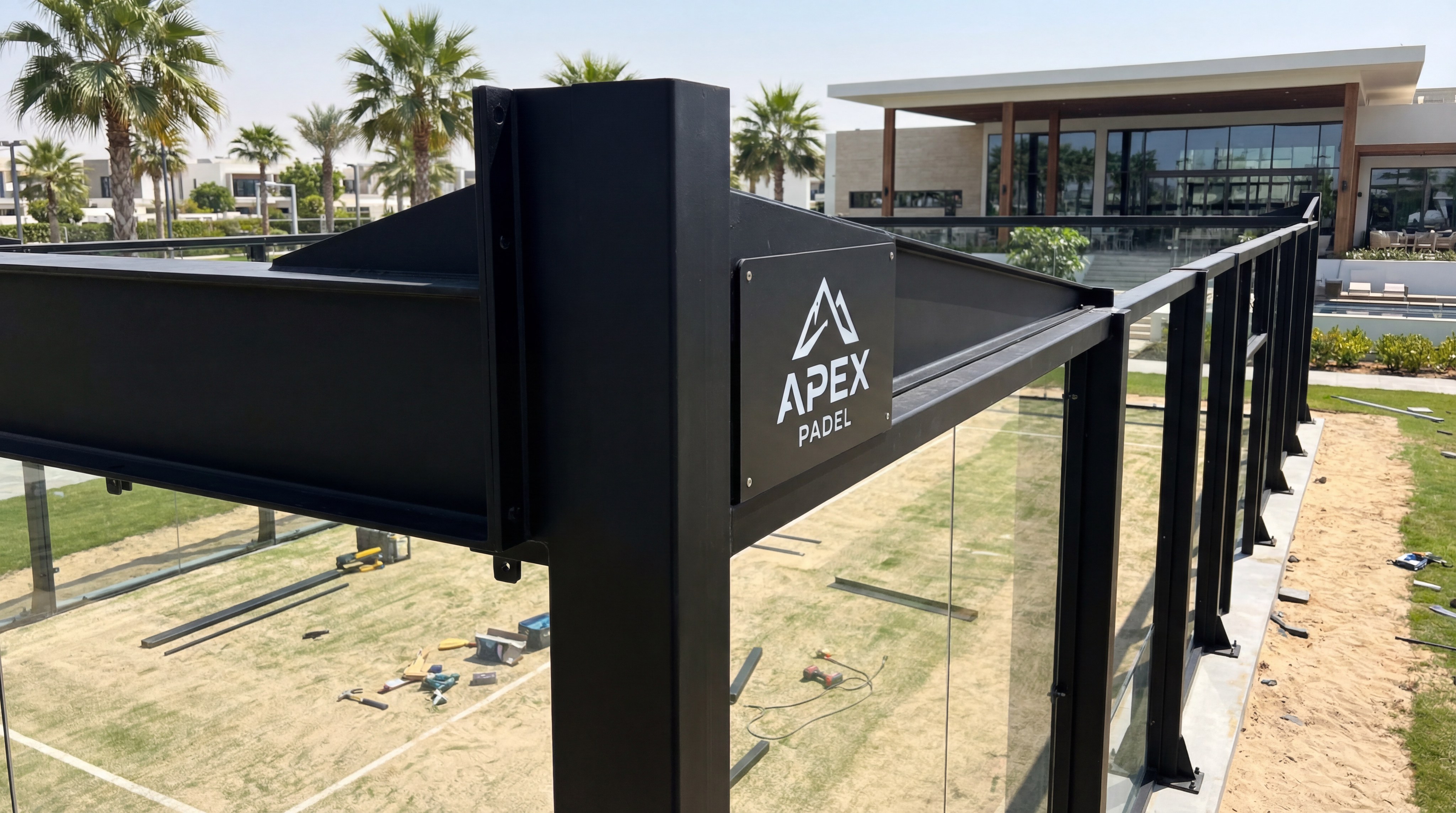 padel court frame showcase
