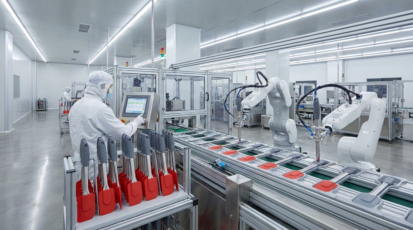 modern silicone spatula manufacturing factory