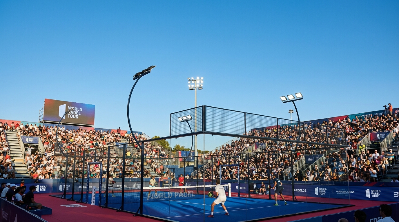 professional padel tournament panorama