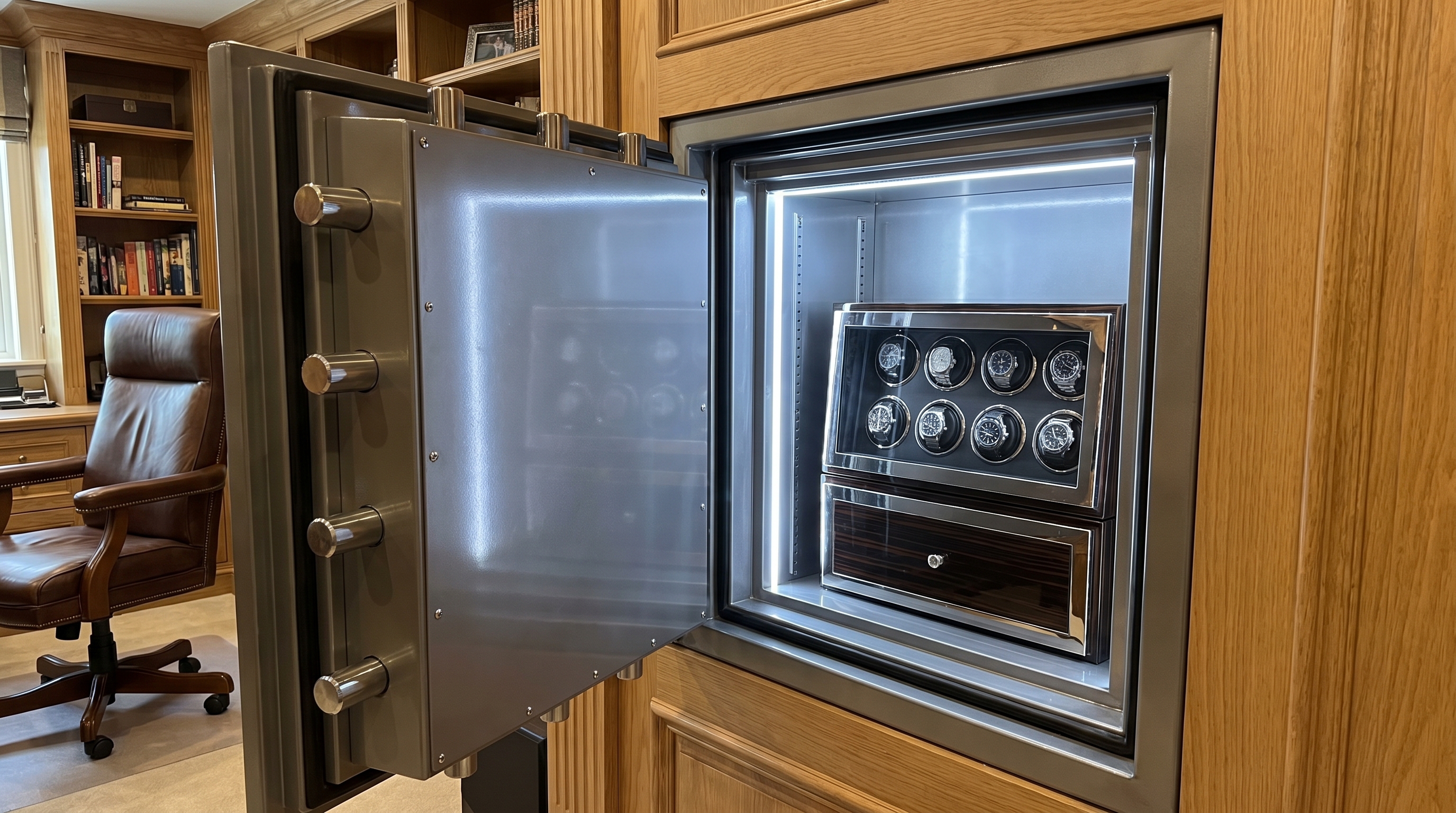 Armored Safe Watch Winder Display